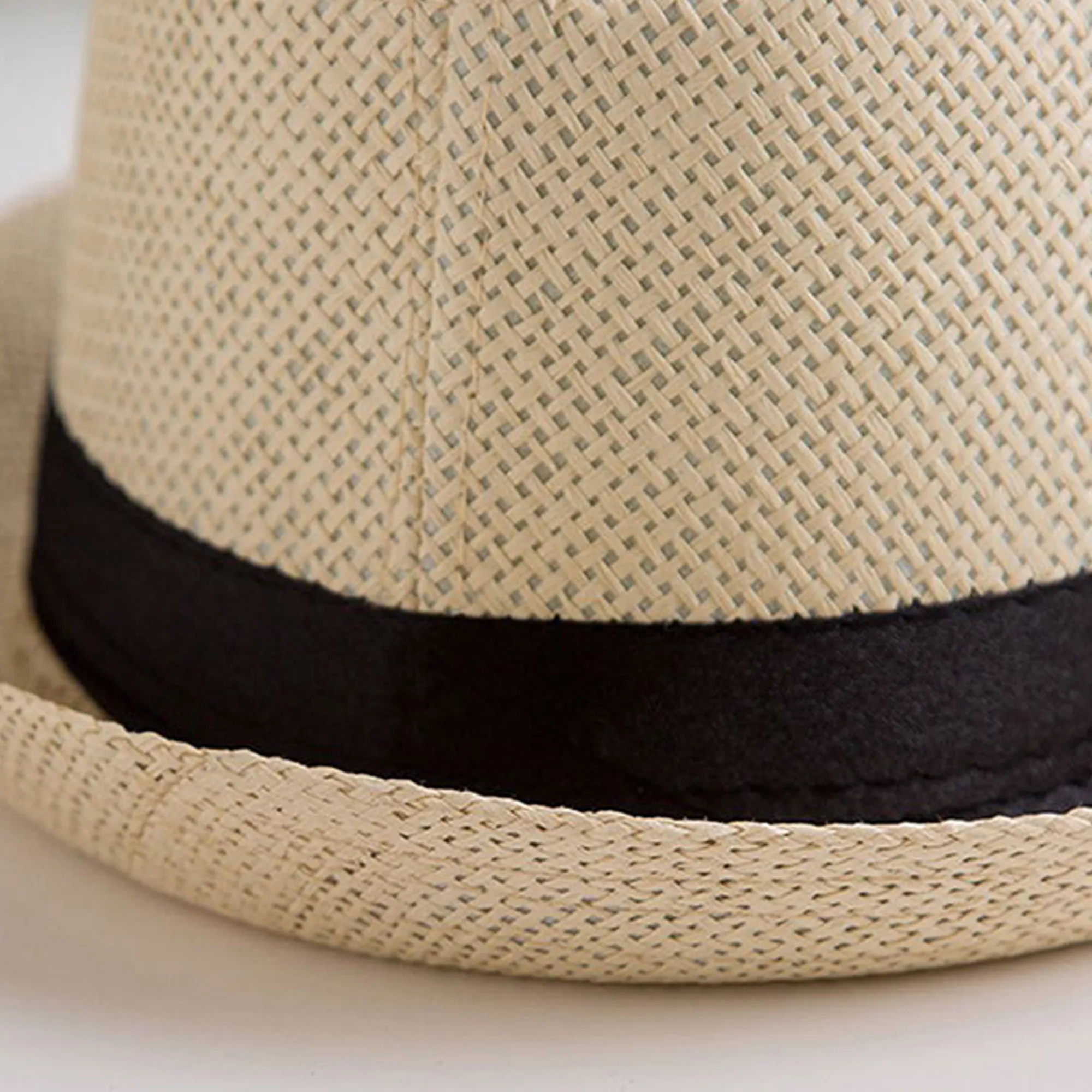Classic Straw Fedora Hat 4