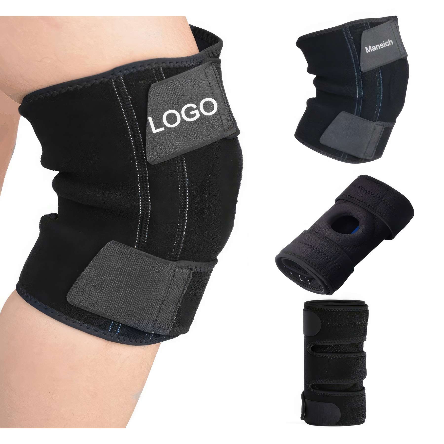 Adjustable Open-Patella Knee Support for Men Women 2