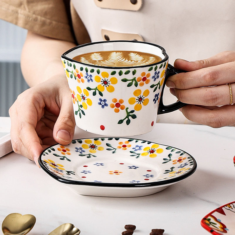 Heart-Shaped Handle Mug Coffee Cup 10