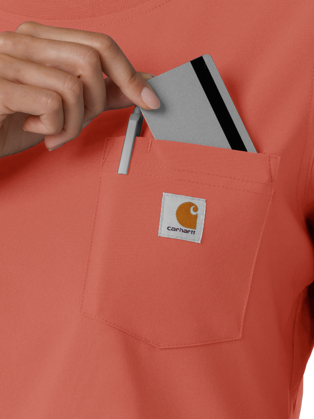 Carhartt Scrubs - Women's One-Pocket Crew Neck Long Sleeve Scrub Top 15