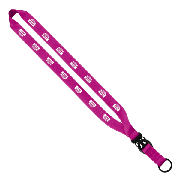 3/4" Polyester Lanyard with Slide Buckle Release & Split-Ring 29