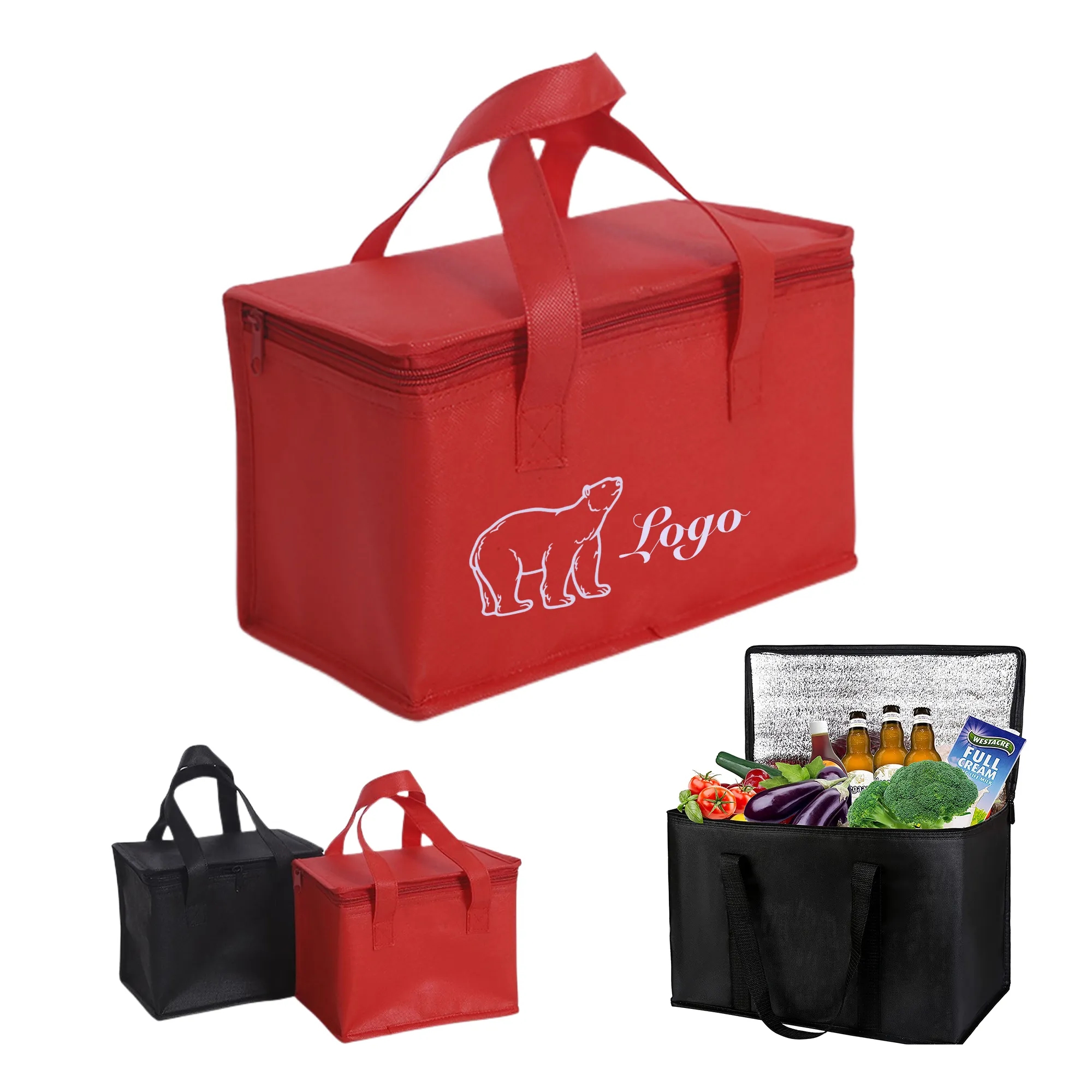 MOQ50 Large Insulate Grocery Cooler Bags 2