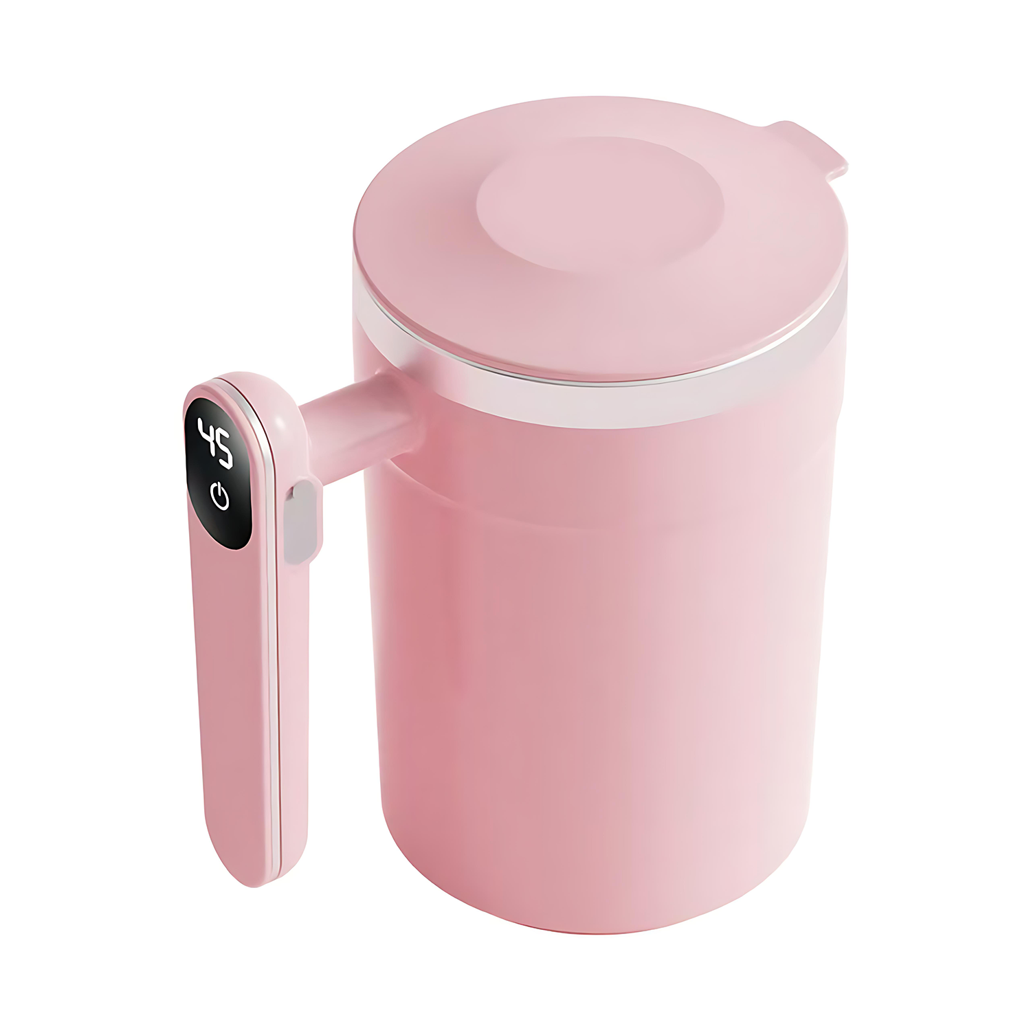 13oz Stainless Steel Electric Stirring Cup for Milk Coffee 5