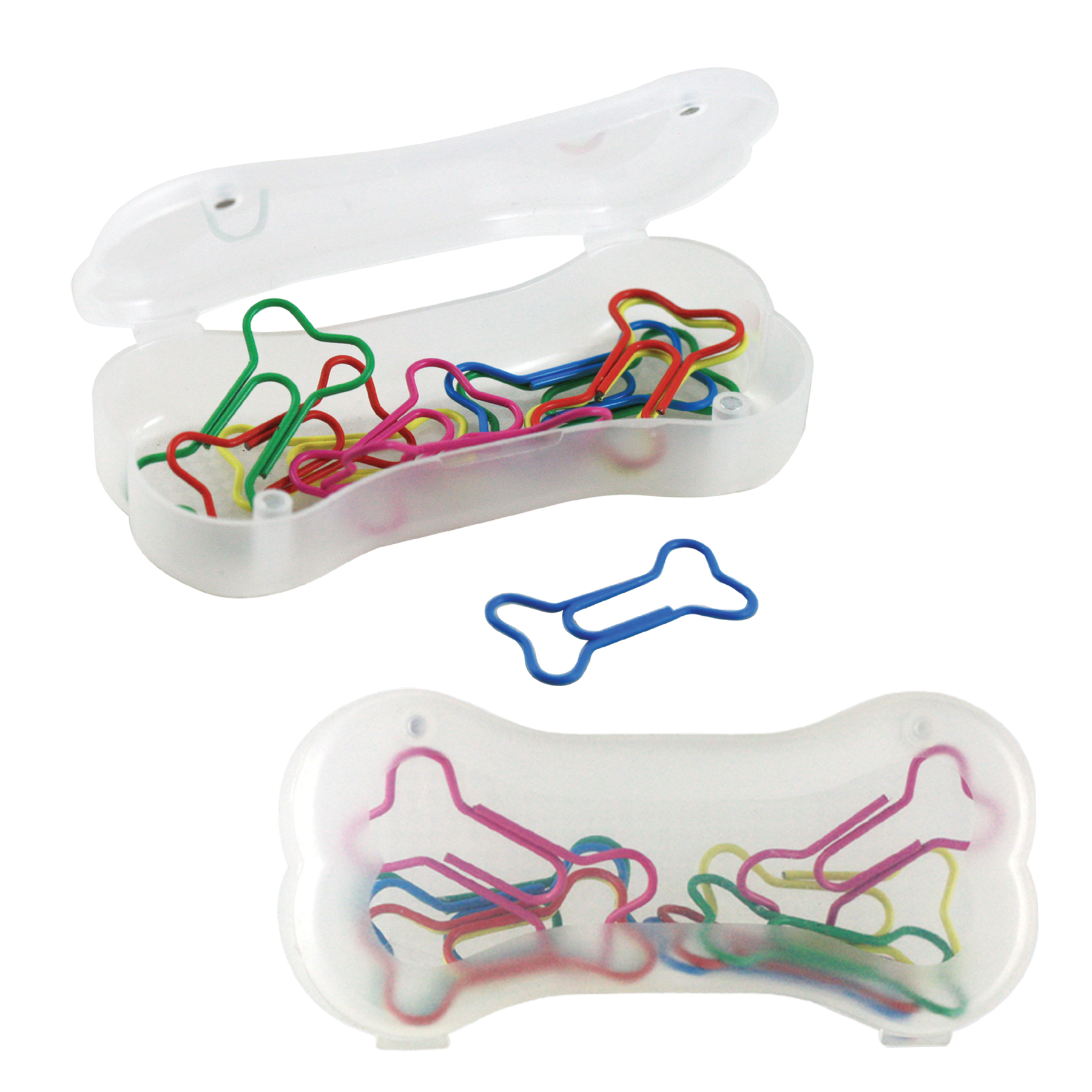 Dog Bone Shaped Paper Clips & Case 3