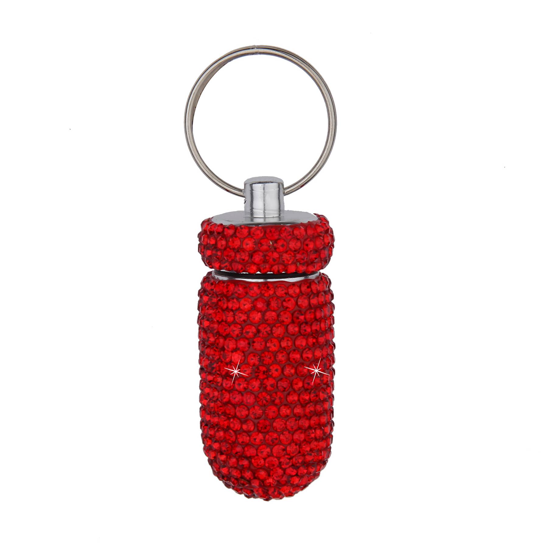 Alloy pill box with diamond set 7