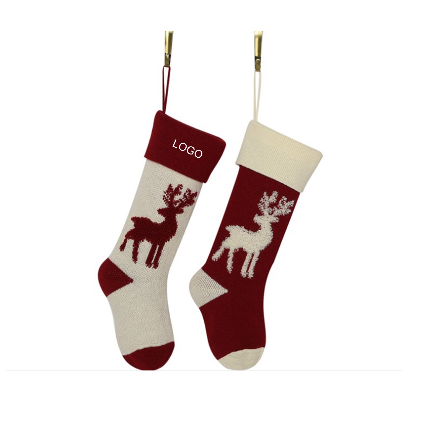 Santa Reindeer Tactical Christmas Stocking Bag 1