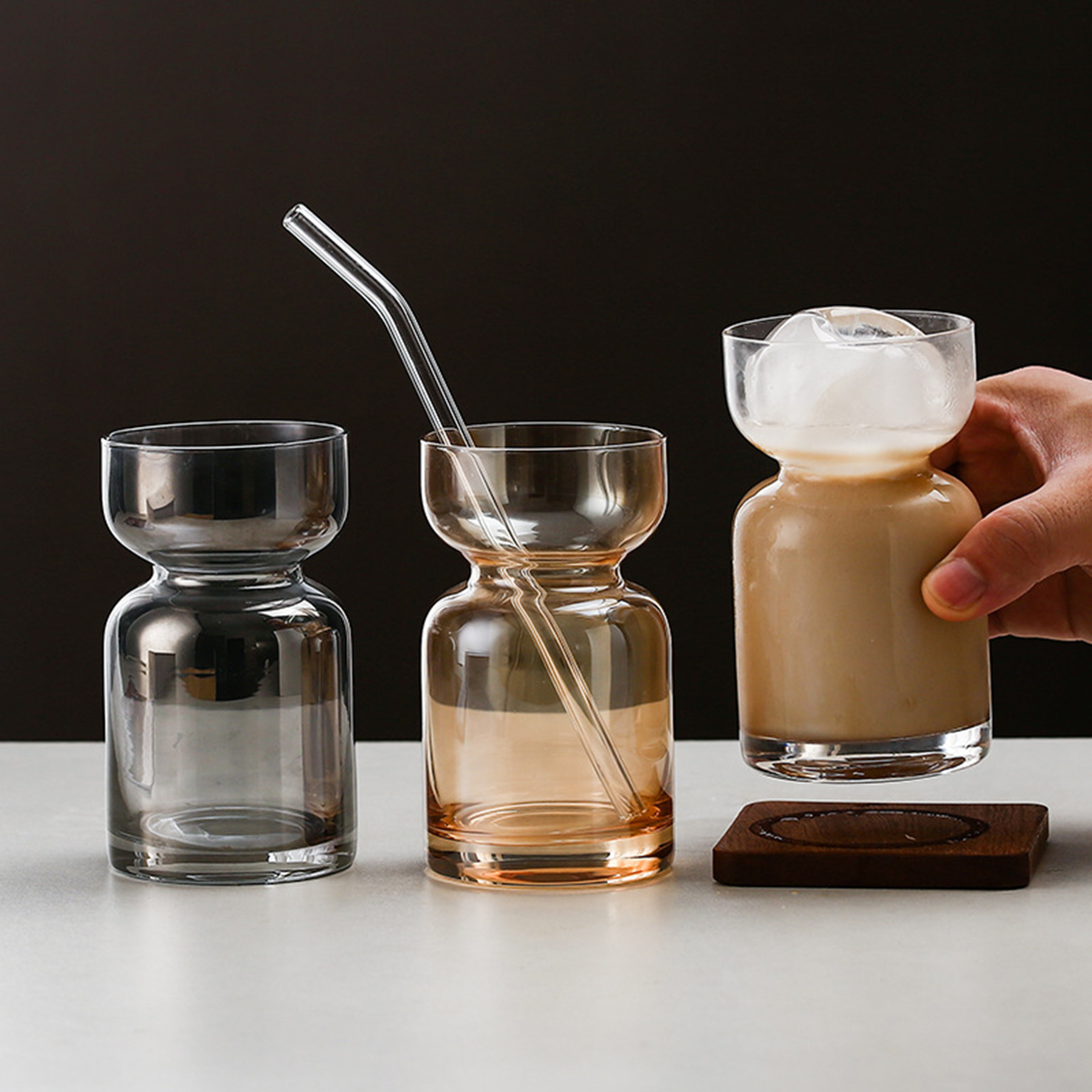 Creative Hourglass Cocktail Glass Cup 3
