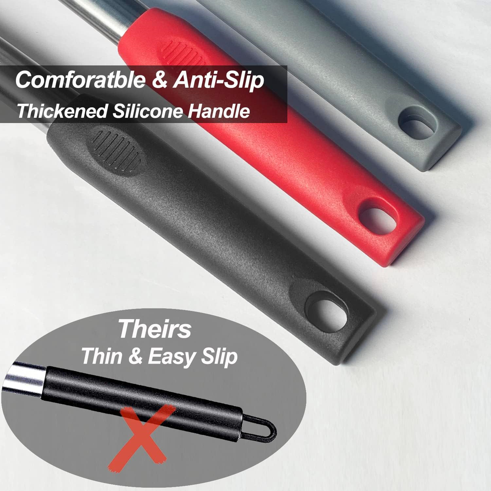 2 Pcs Solid And Slotted Spatulas For Kitchen Cooking 6