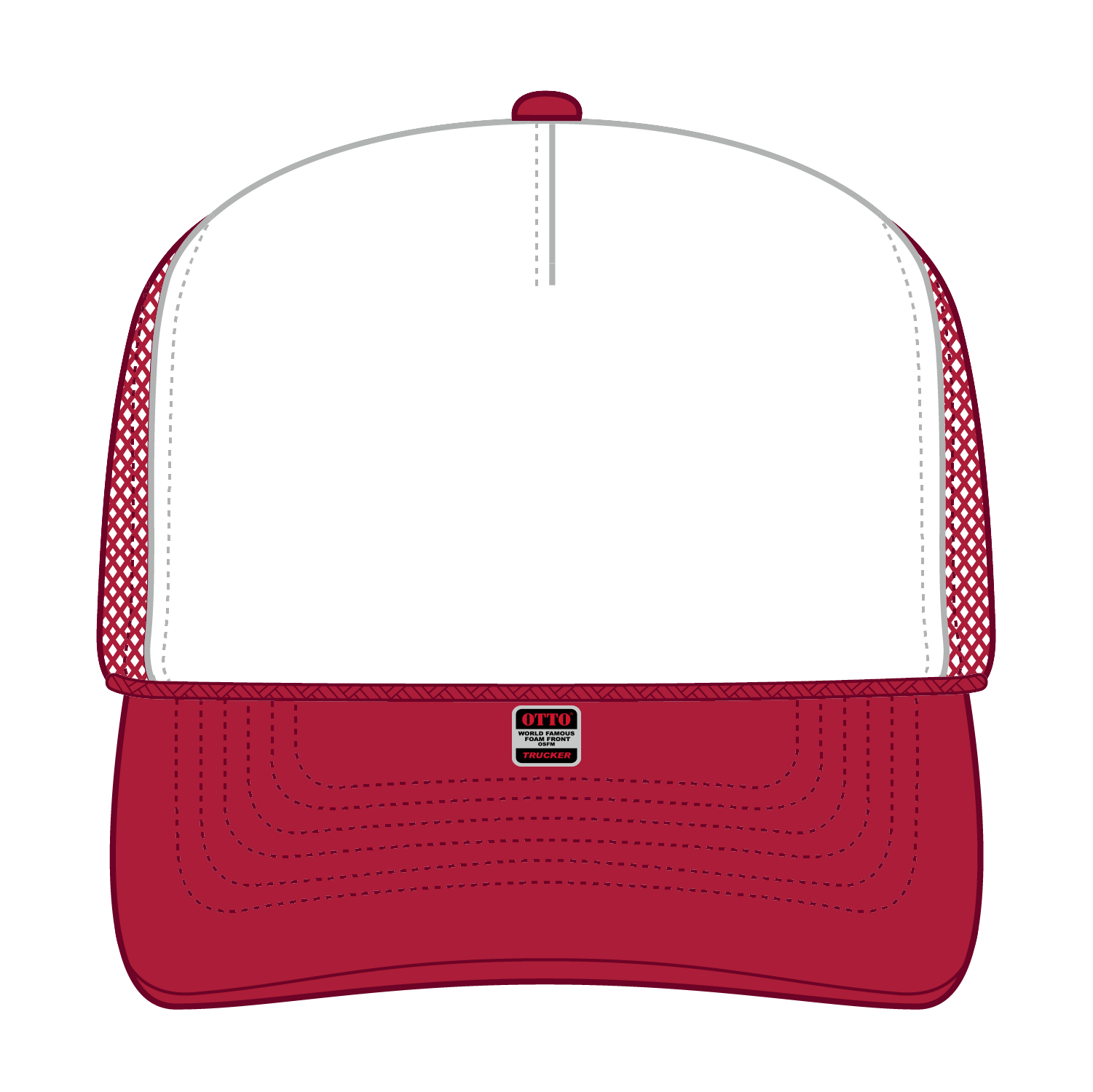 OTTO CAP® 5 Panel Mid Profile Mesh Back Trucker Hat 20