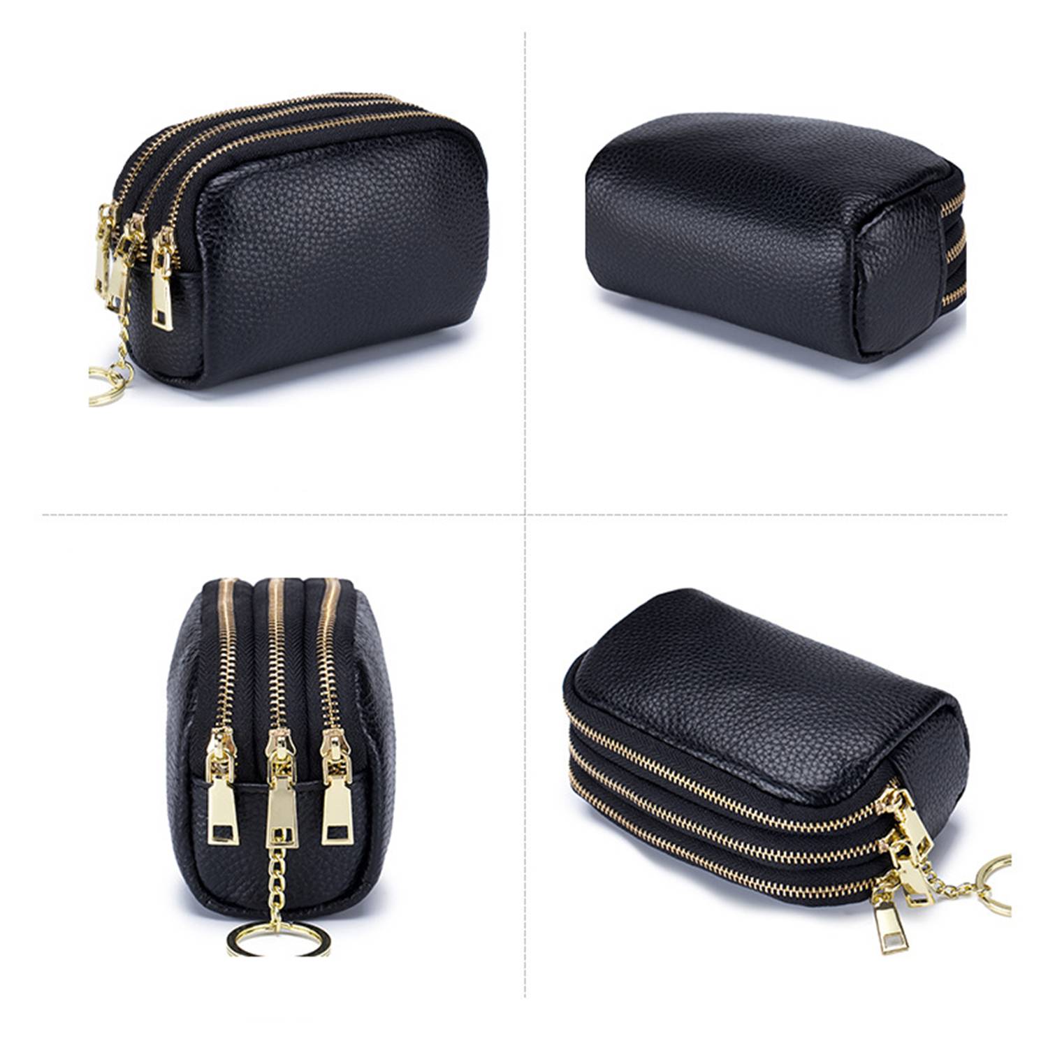 3 Zippered Pocket Change Pouch Wallet 3