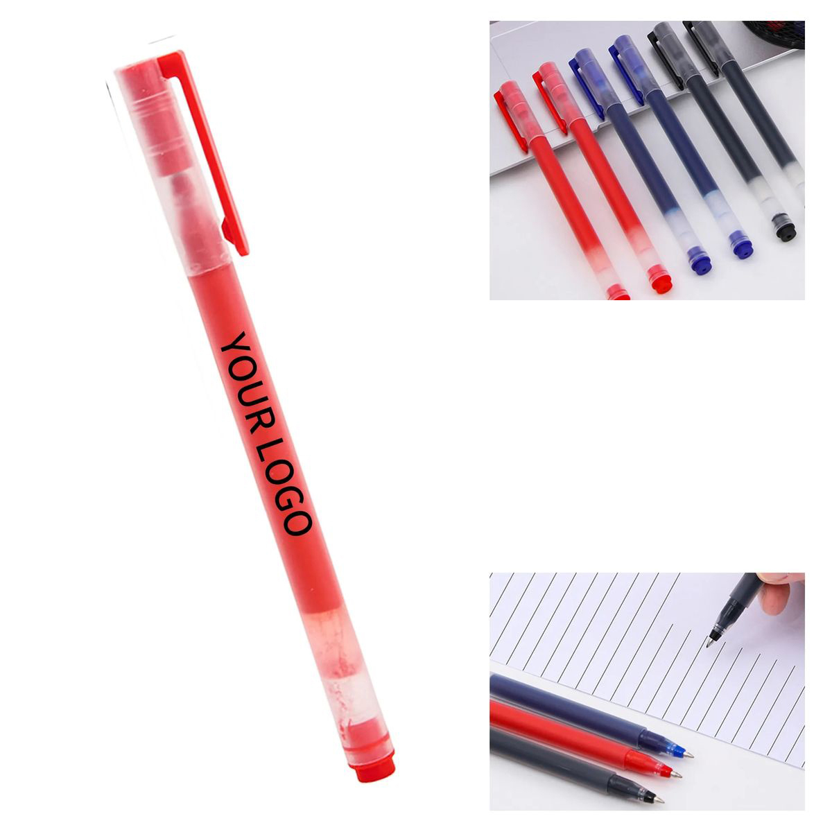 Plastic Transparent Pen with Smooth Writing Flow 2