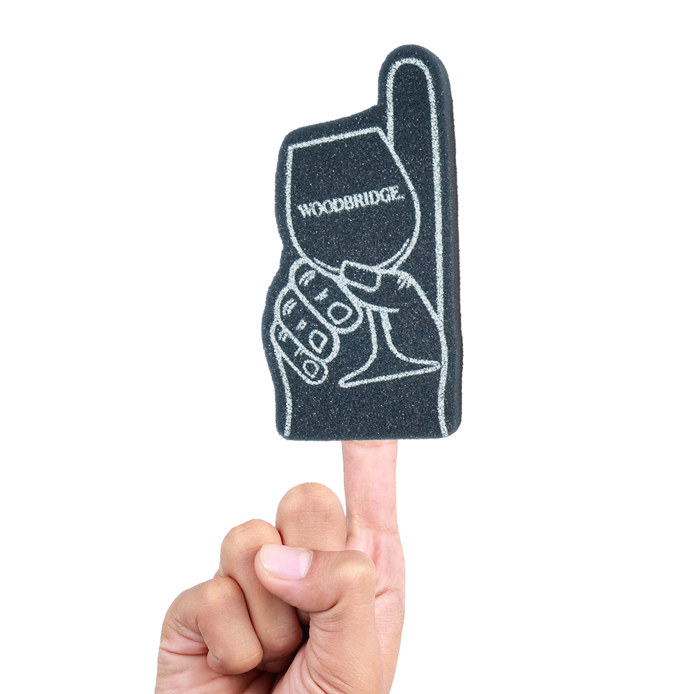 6.25" #1 Finger with Wine Glass Foam Mini 14
