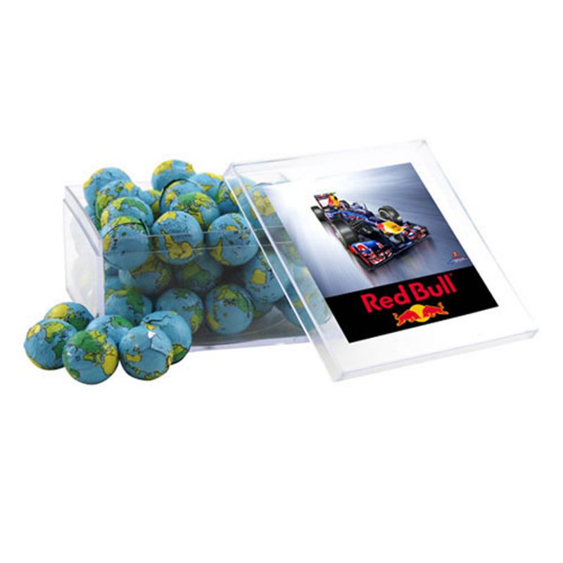 Acrylic Box with Chocolate Globes 1