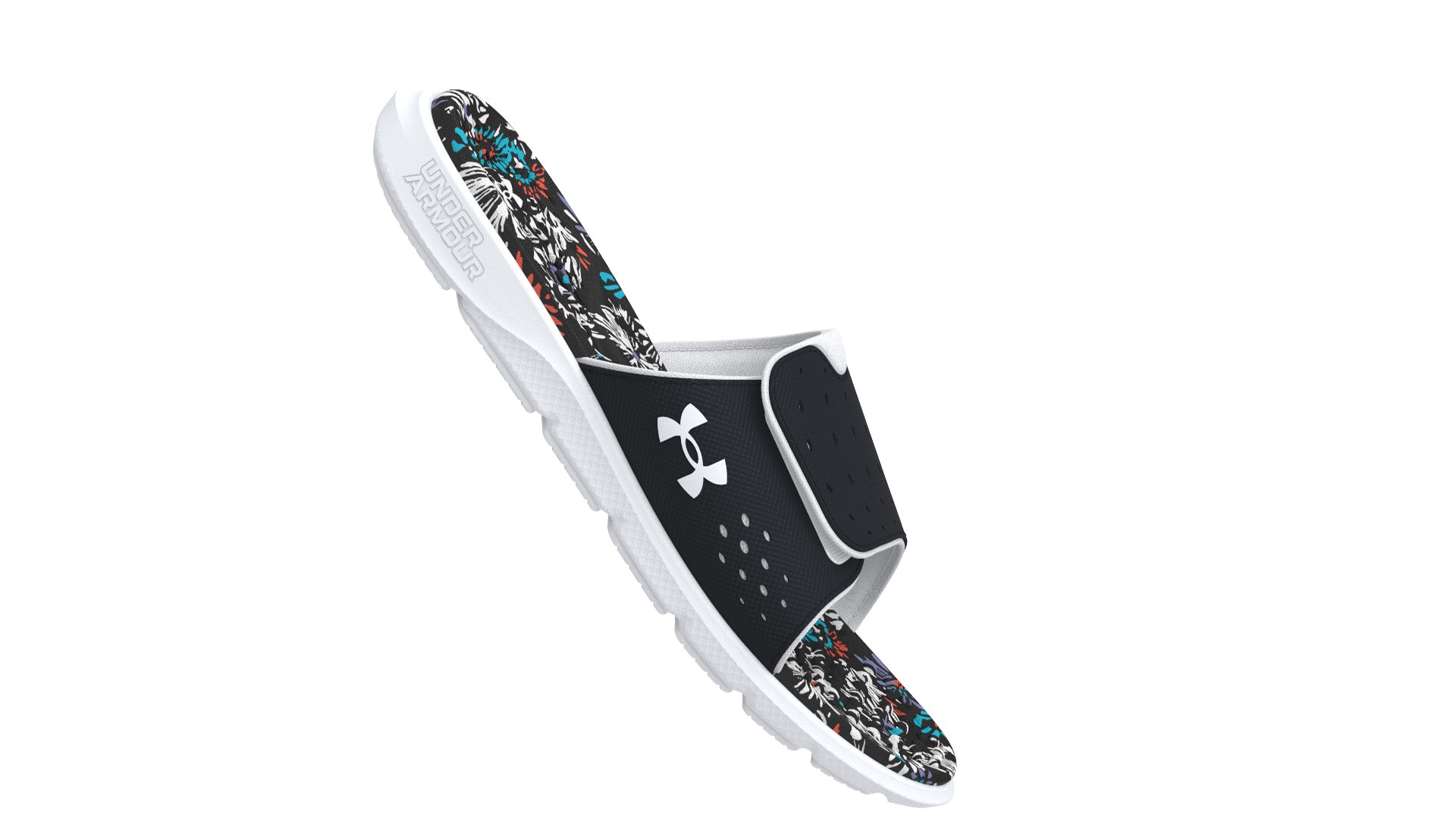 UA Ignite Pro Graphic Footbed Girls' Slides 3