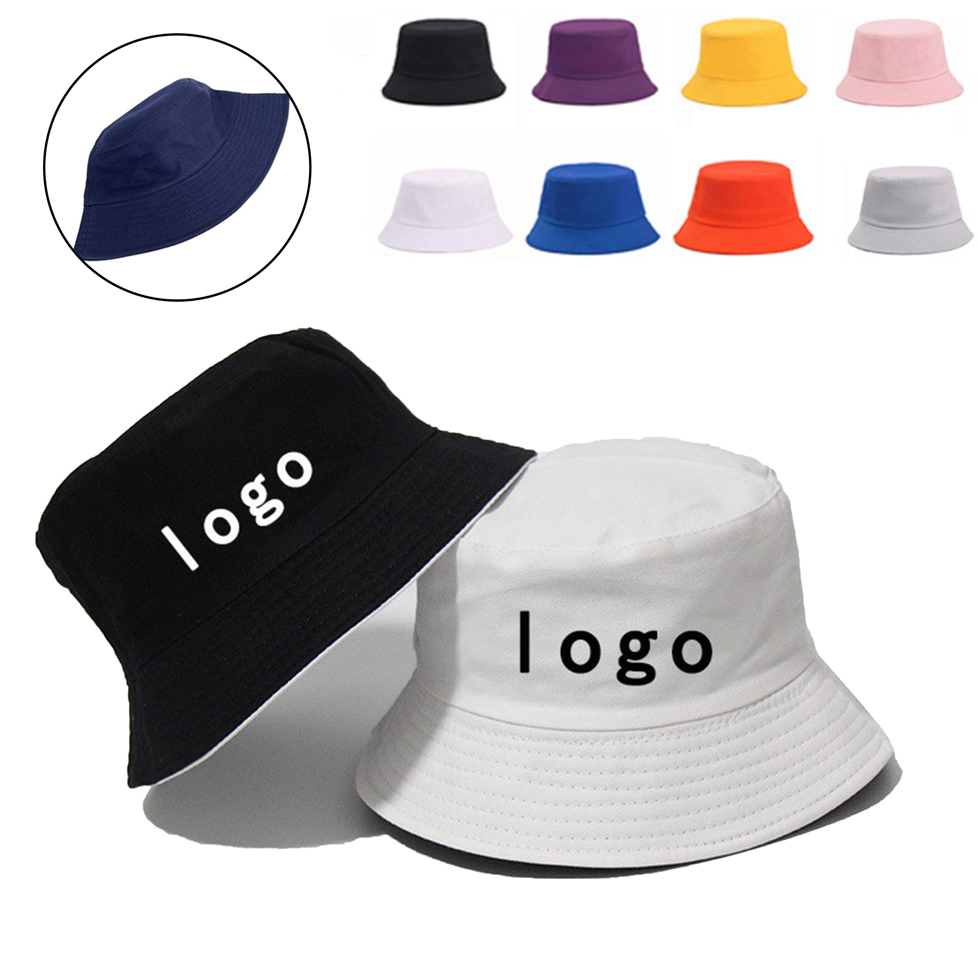 Flat-Top Sun Protection And Shading Custom Bucket Hat 3
