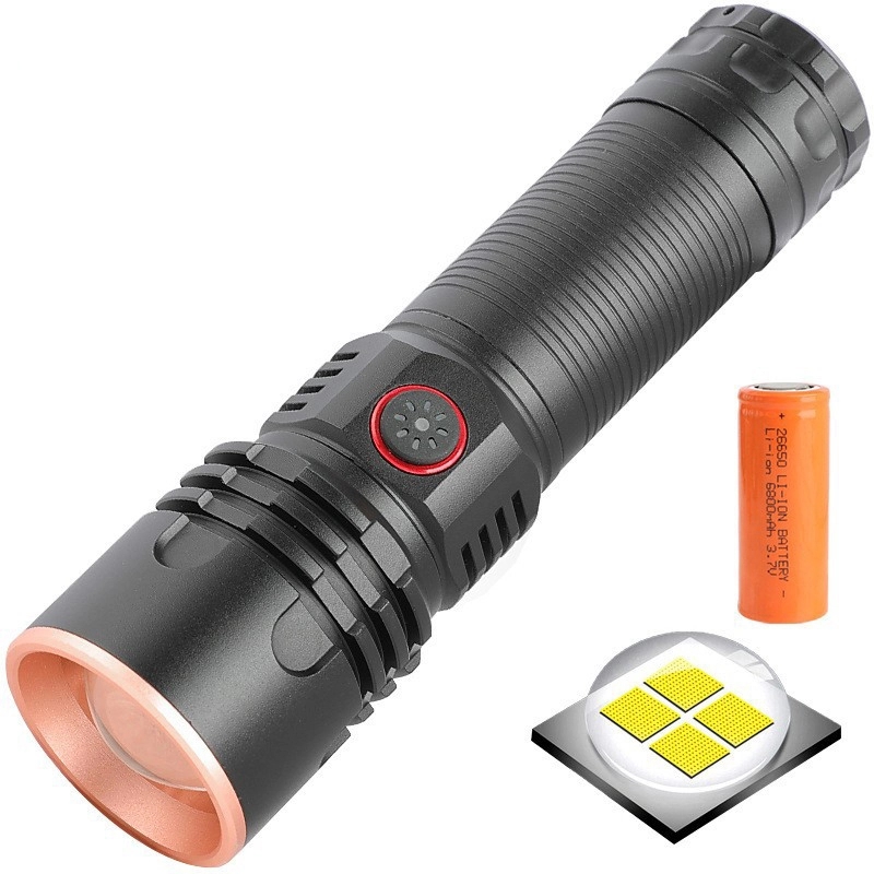 Custom Rechargeable Zoomable Flashlights 1