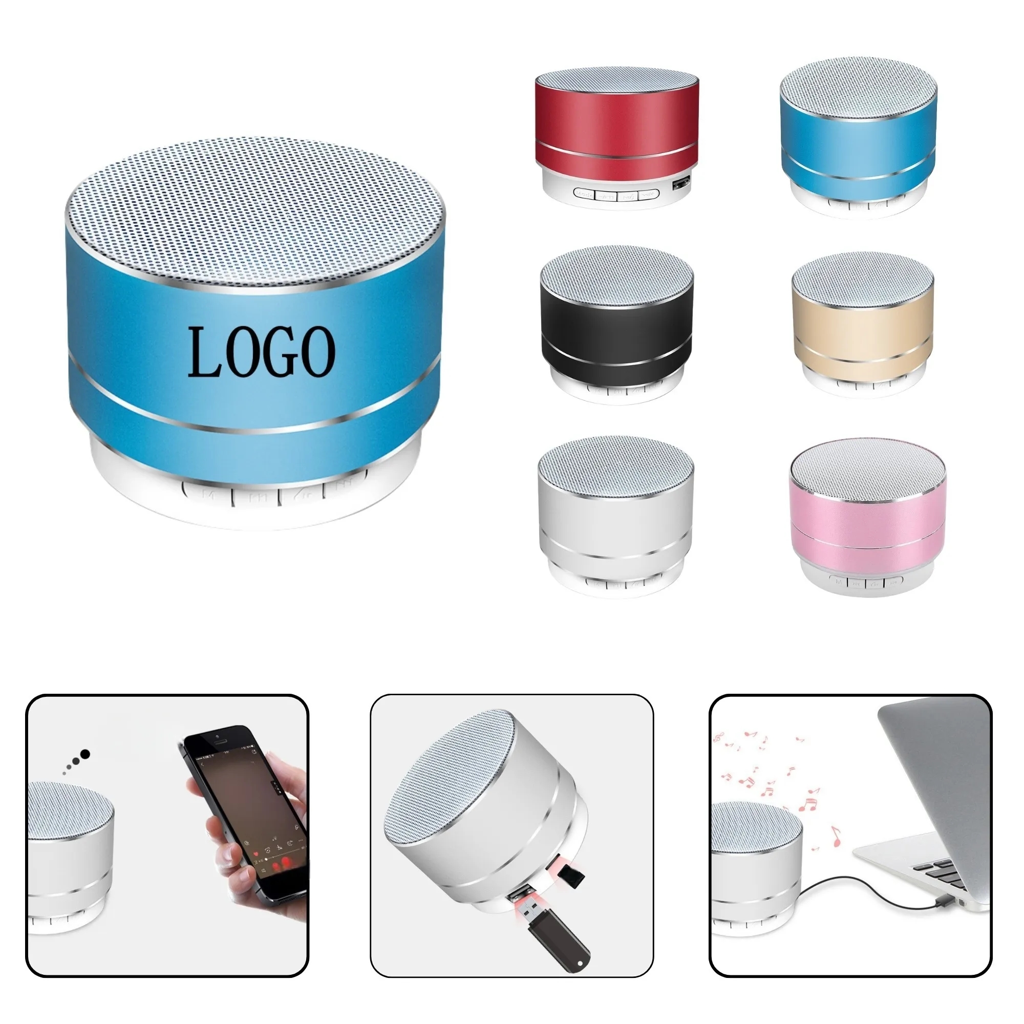 Mini Steel Cannon Wireless Speaker 3