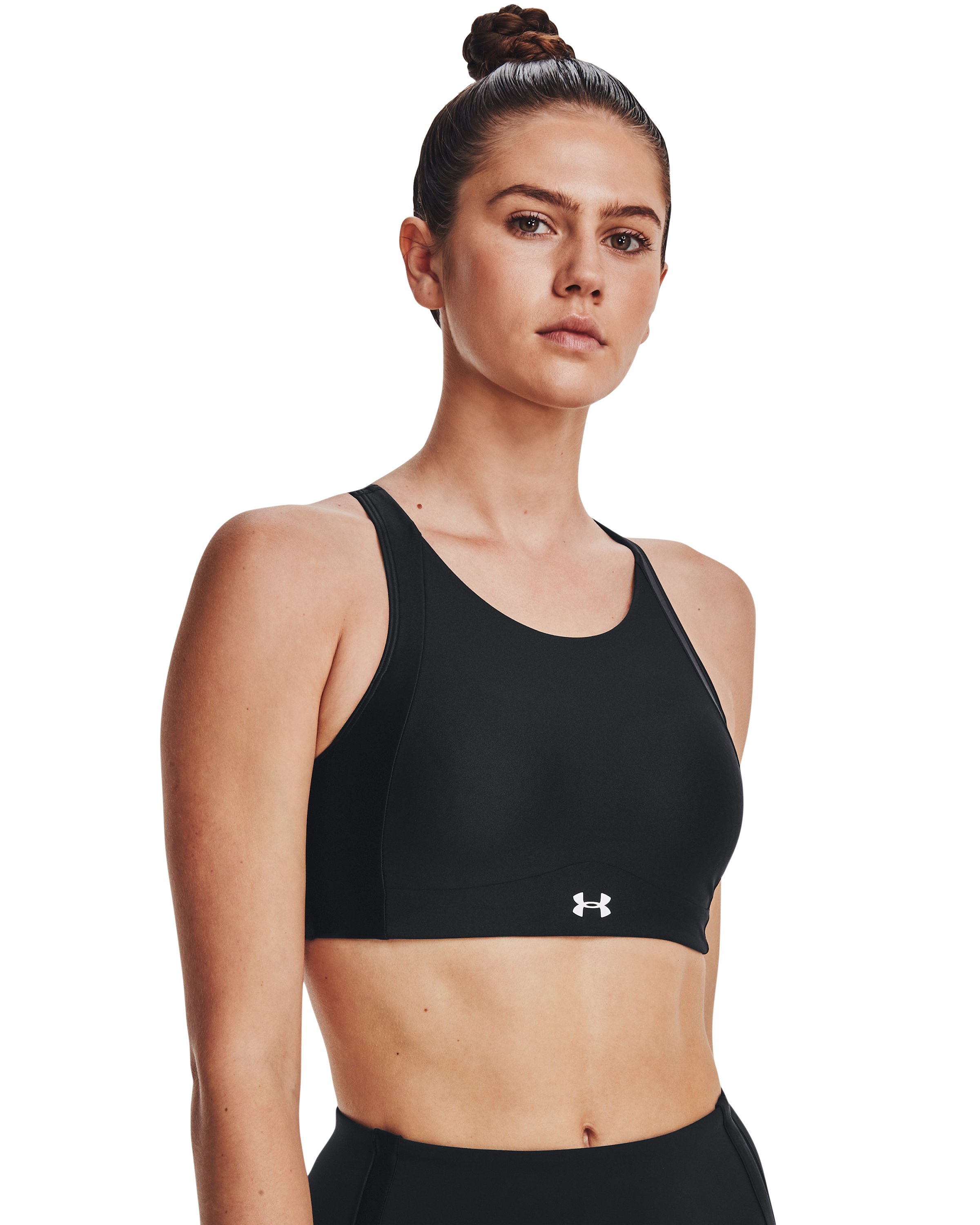 UA Infinity Mid High Neck Shine Women's Sports Bra 4