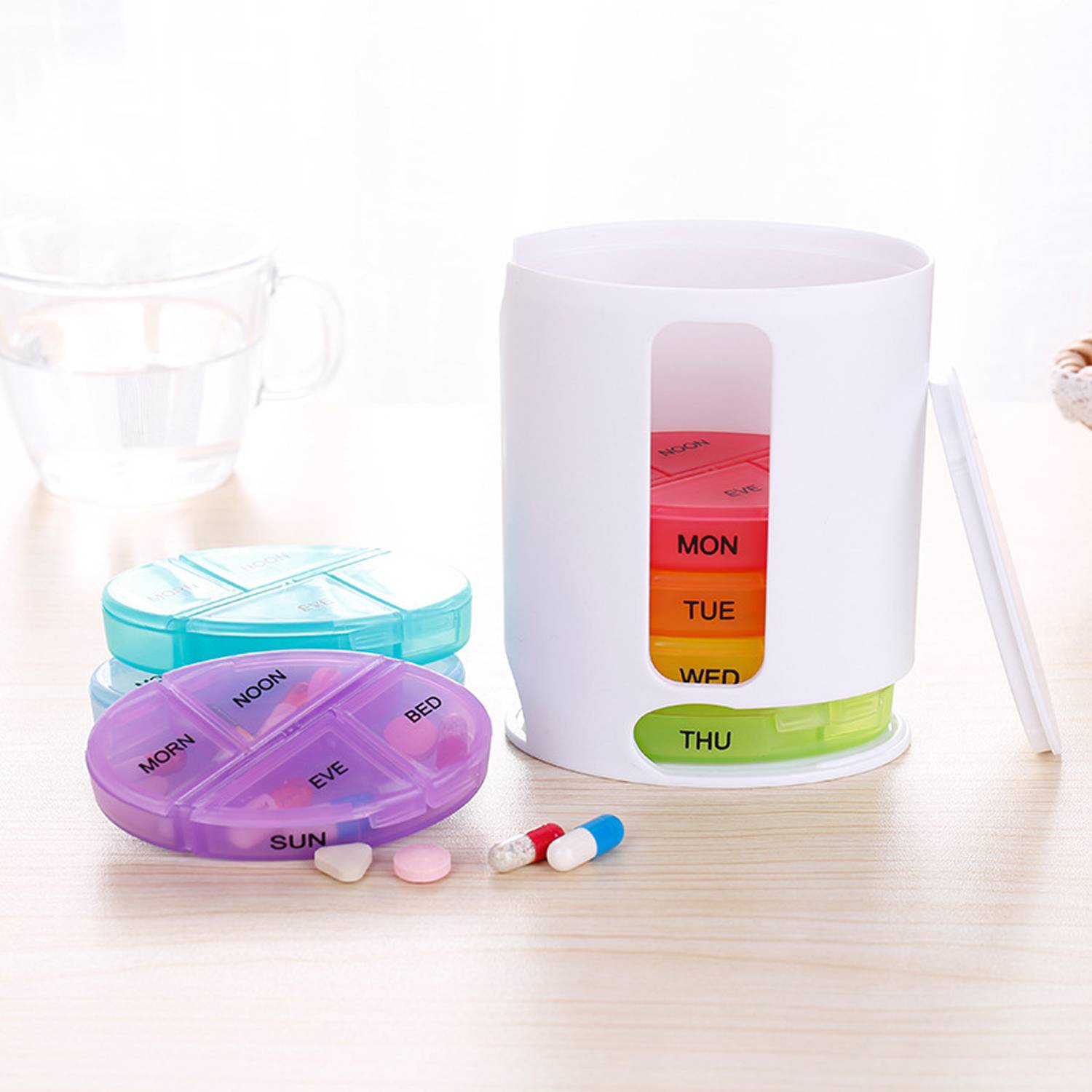 Stackable Weekly Pill Organizer 3