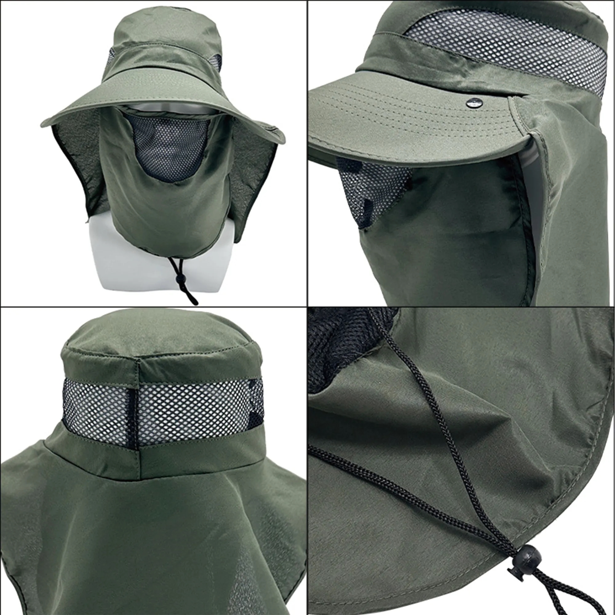 Wide-Brim Full-Coverage Sun Hat 10