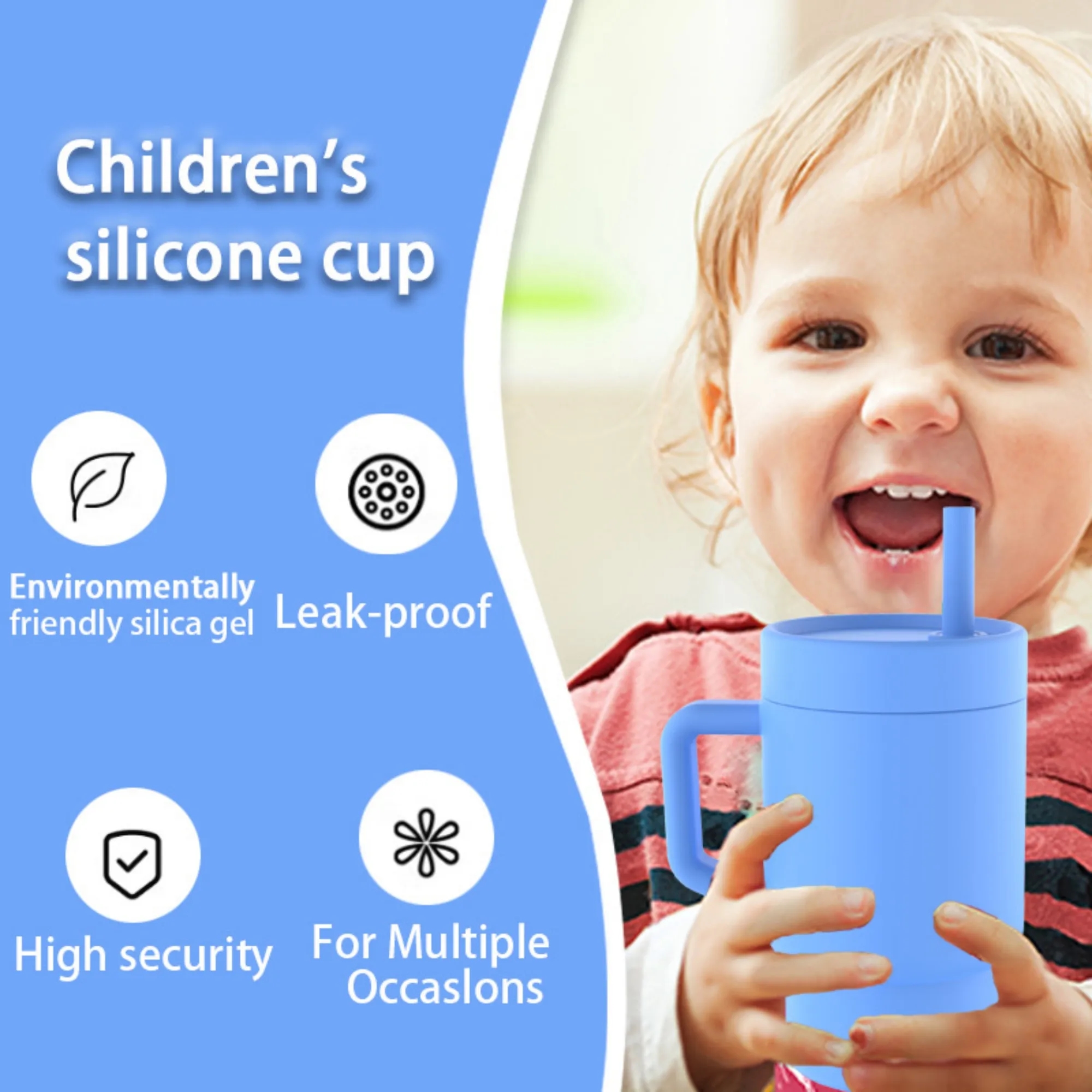 Baby Silicone Sippy Cup 10