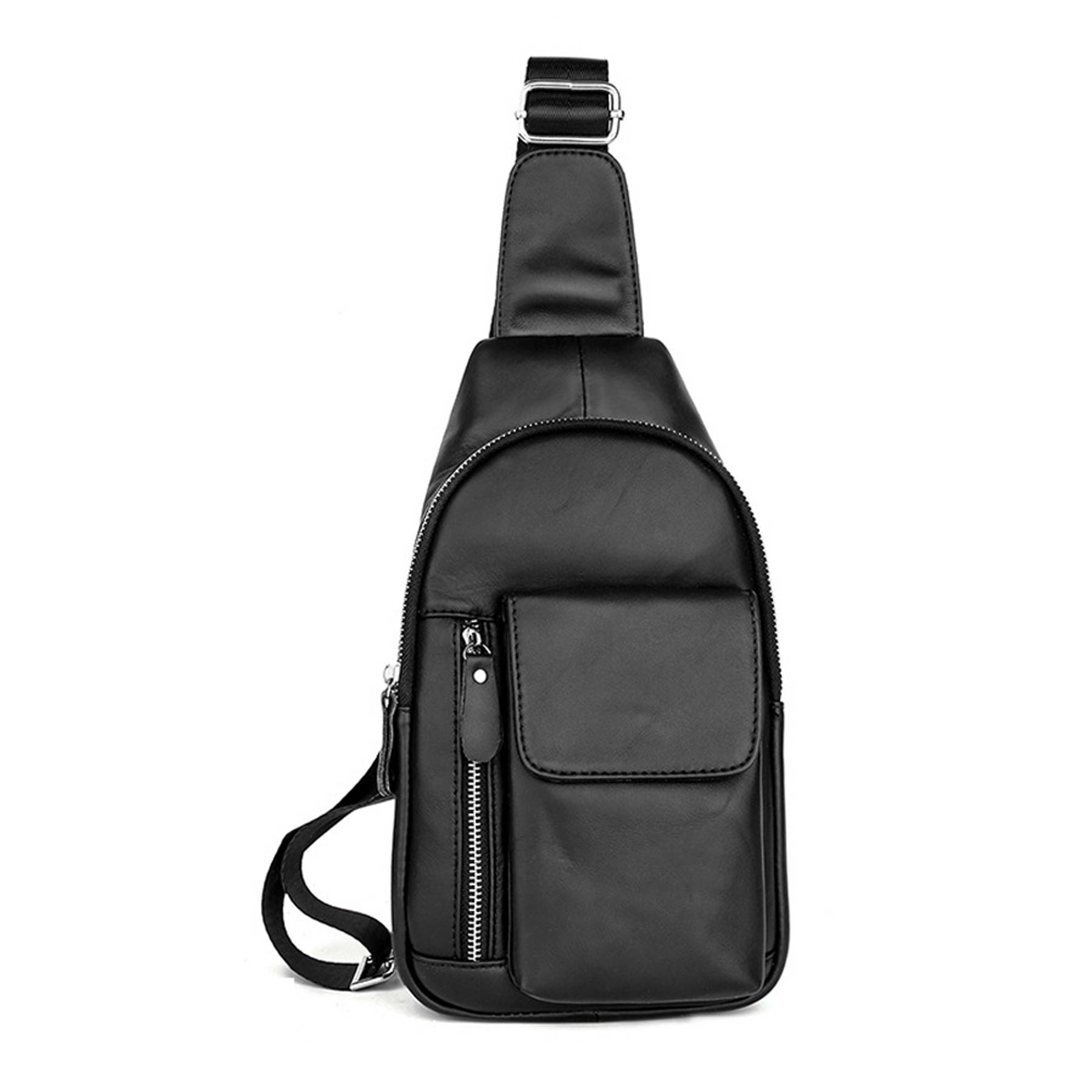 Genuine Leather Chest Bags for Travel Hiking 5