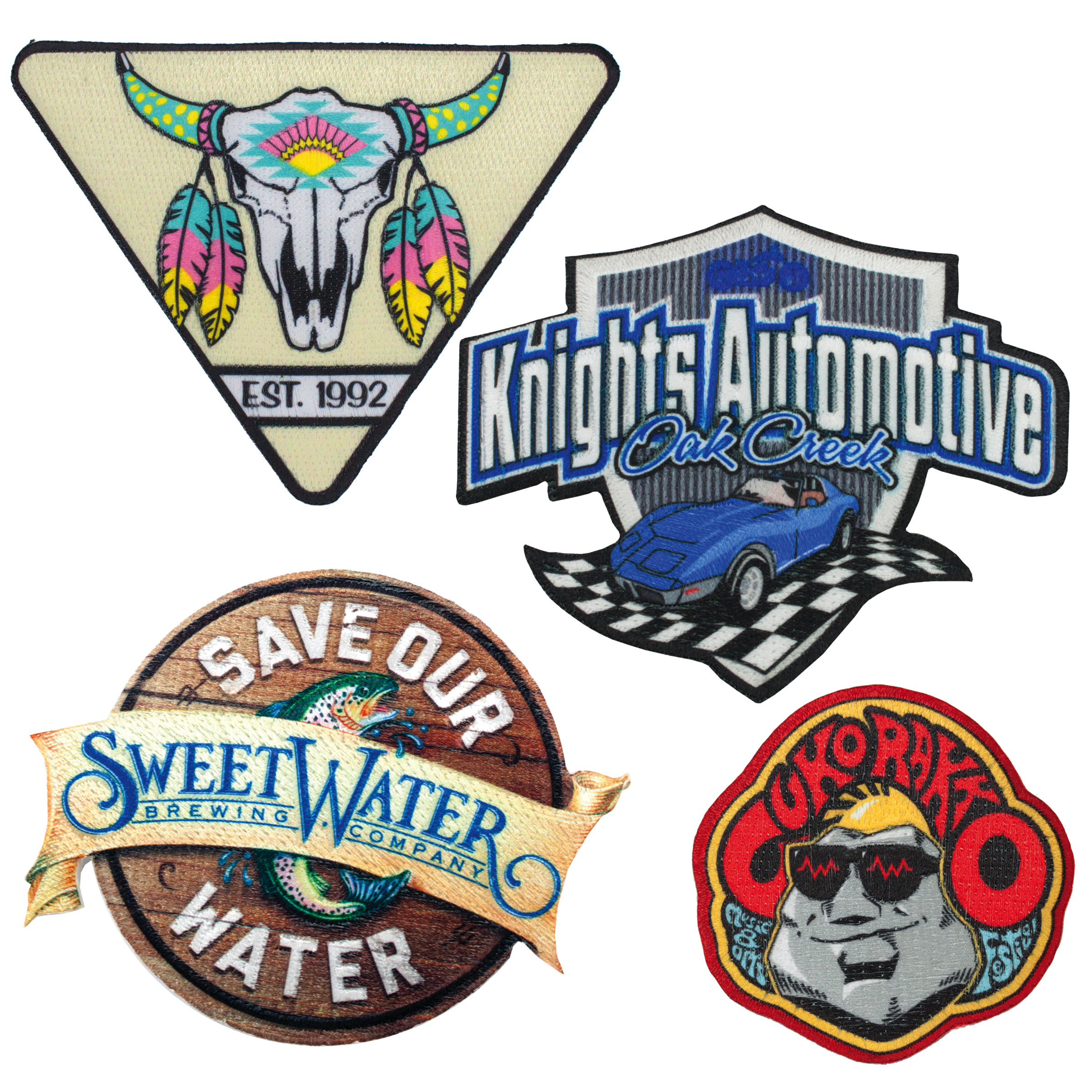 Custom Pin Pointe Embroidered Patch (4-1/2") 8