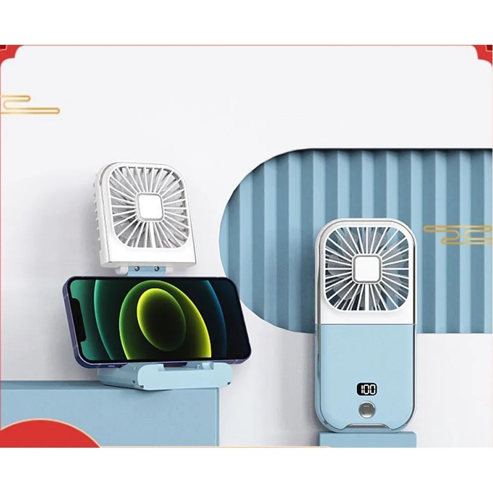 Rechargeable Portable Fan Phone Holder 5