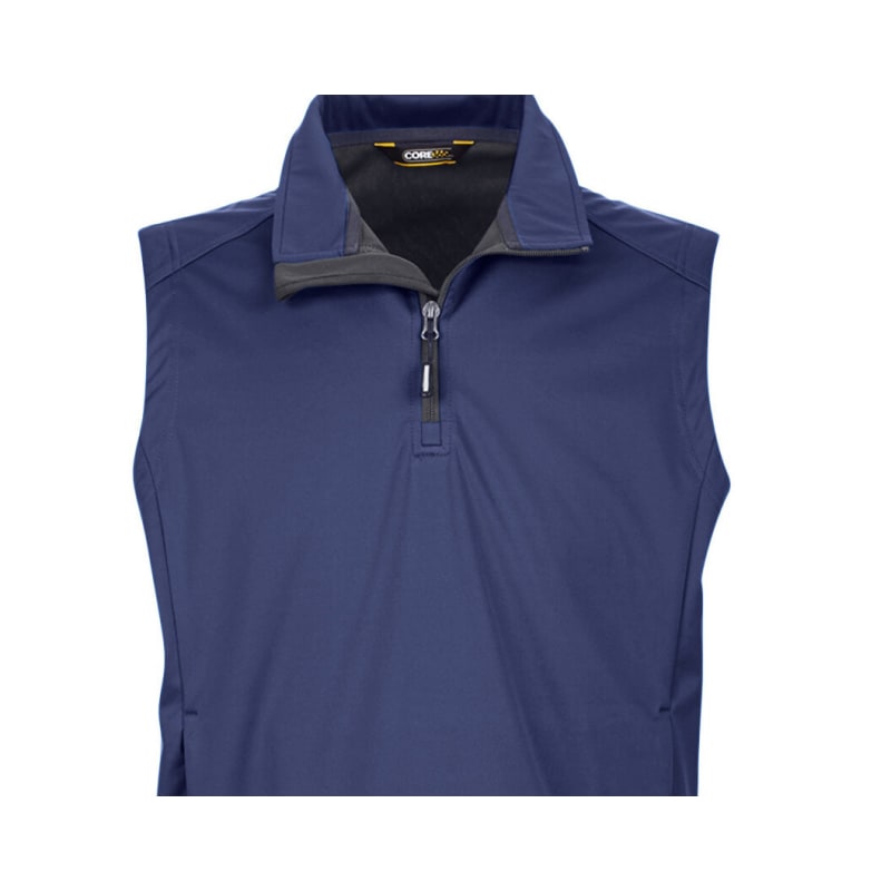 CORE365 Men's Techno Lite Three-Layer Knit Tech-Shell Quarter-Zip Vest 7