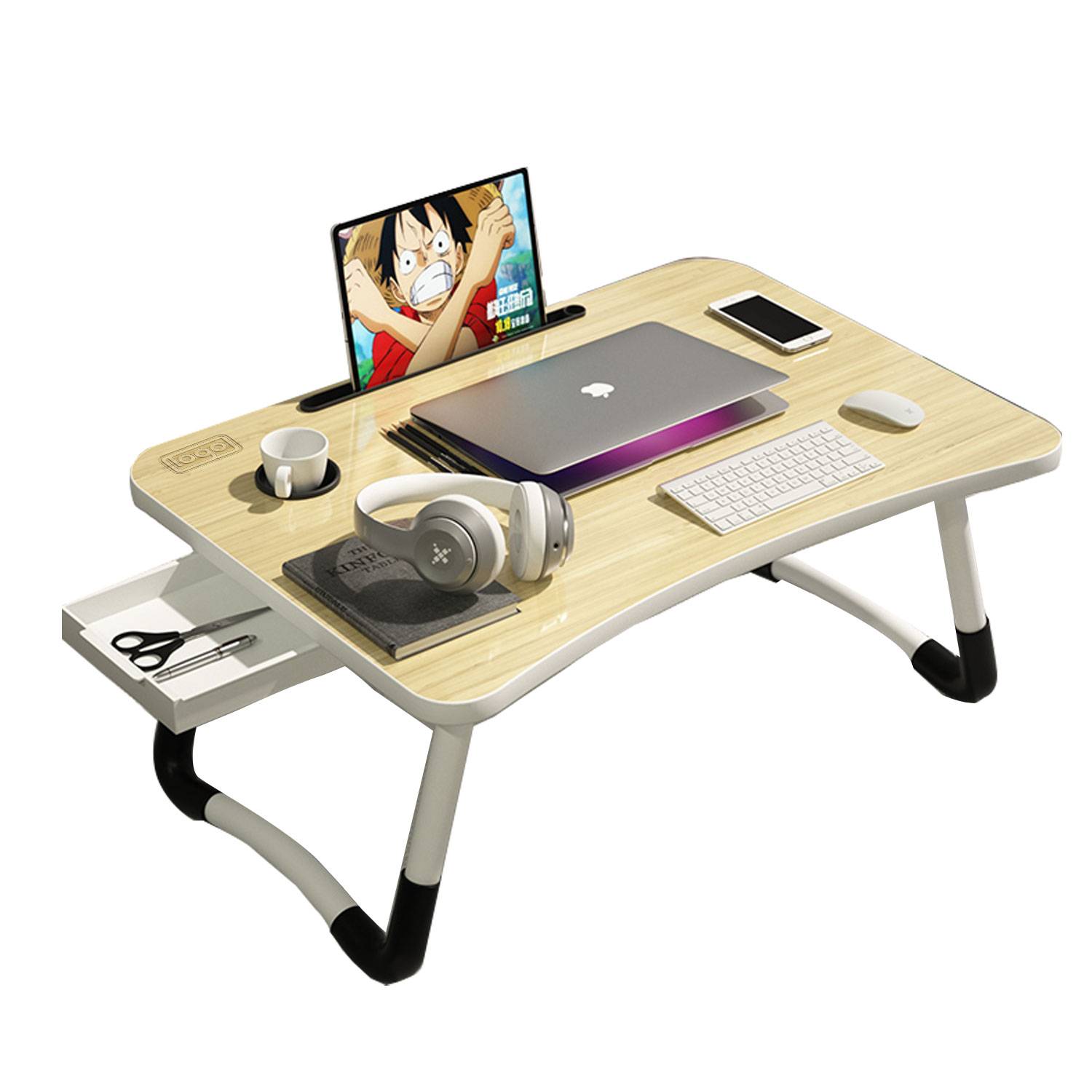 Lazy Foldable Desk with Drawer 1