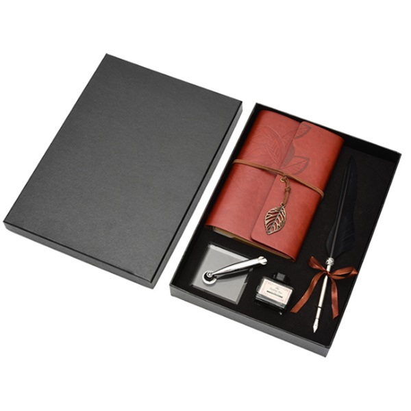 Vintage Notebook Calligraphy Feather Pen 5
