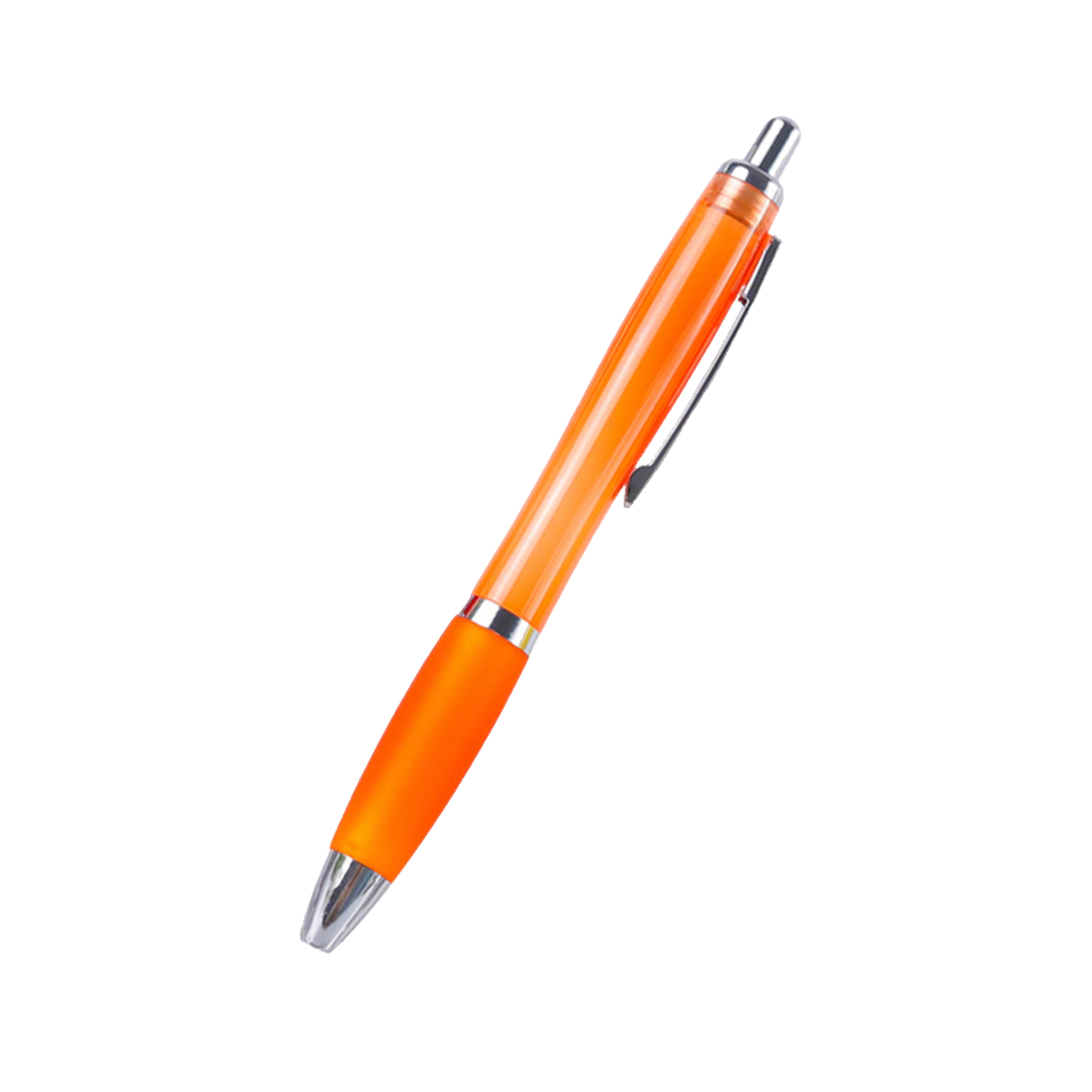 Retractable Ballpoint With Rubber Grip 5.6" 5