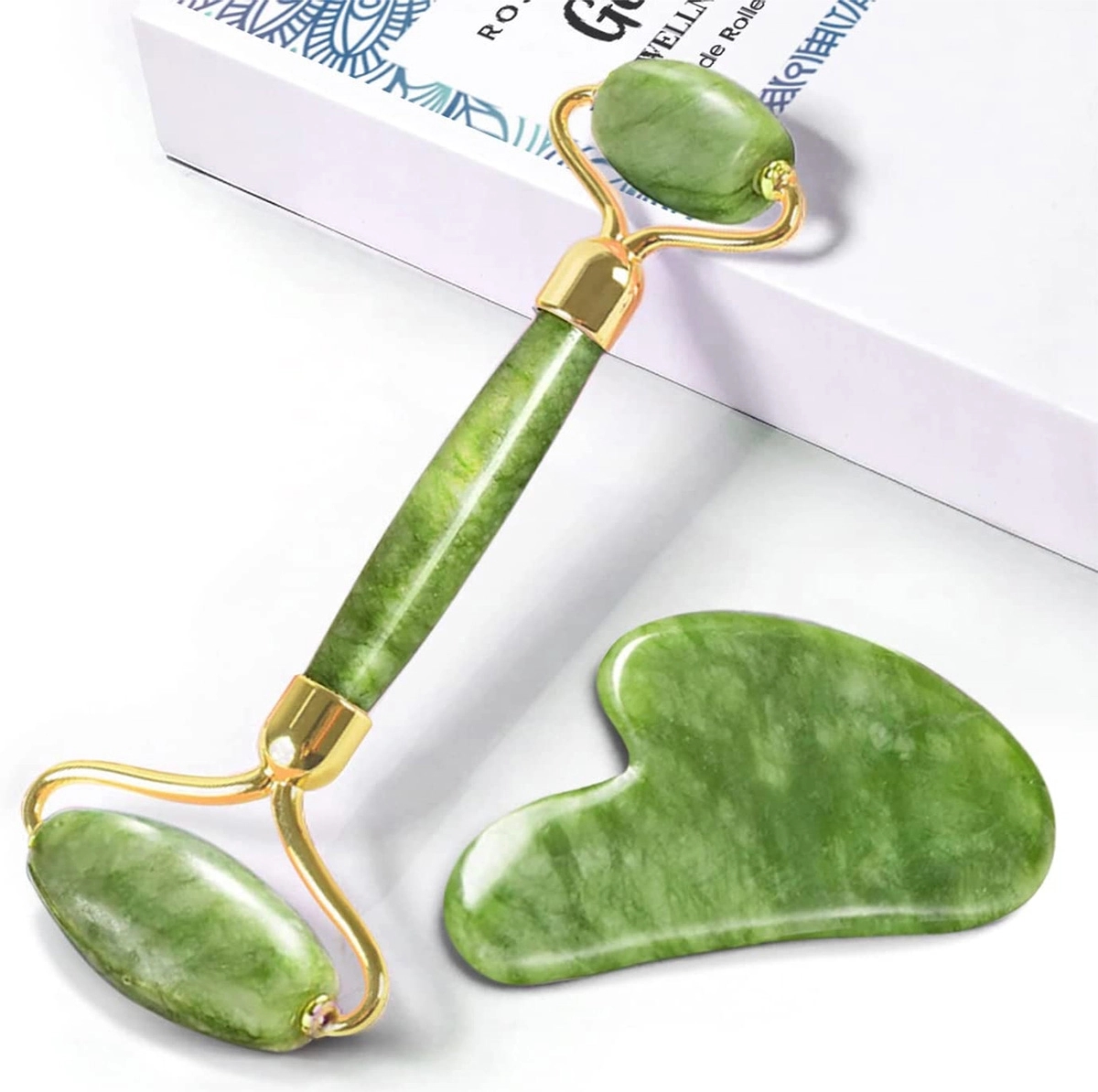 Custom Self Care Gifts Gua Sha & Face Roller 4