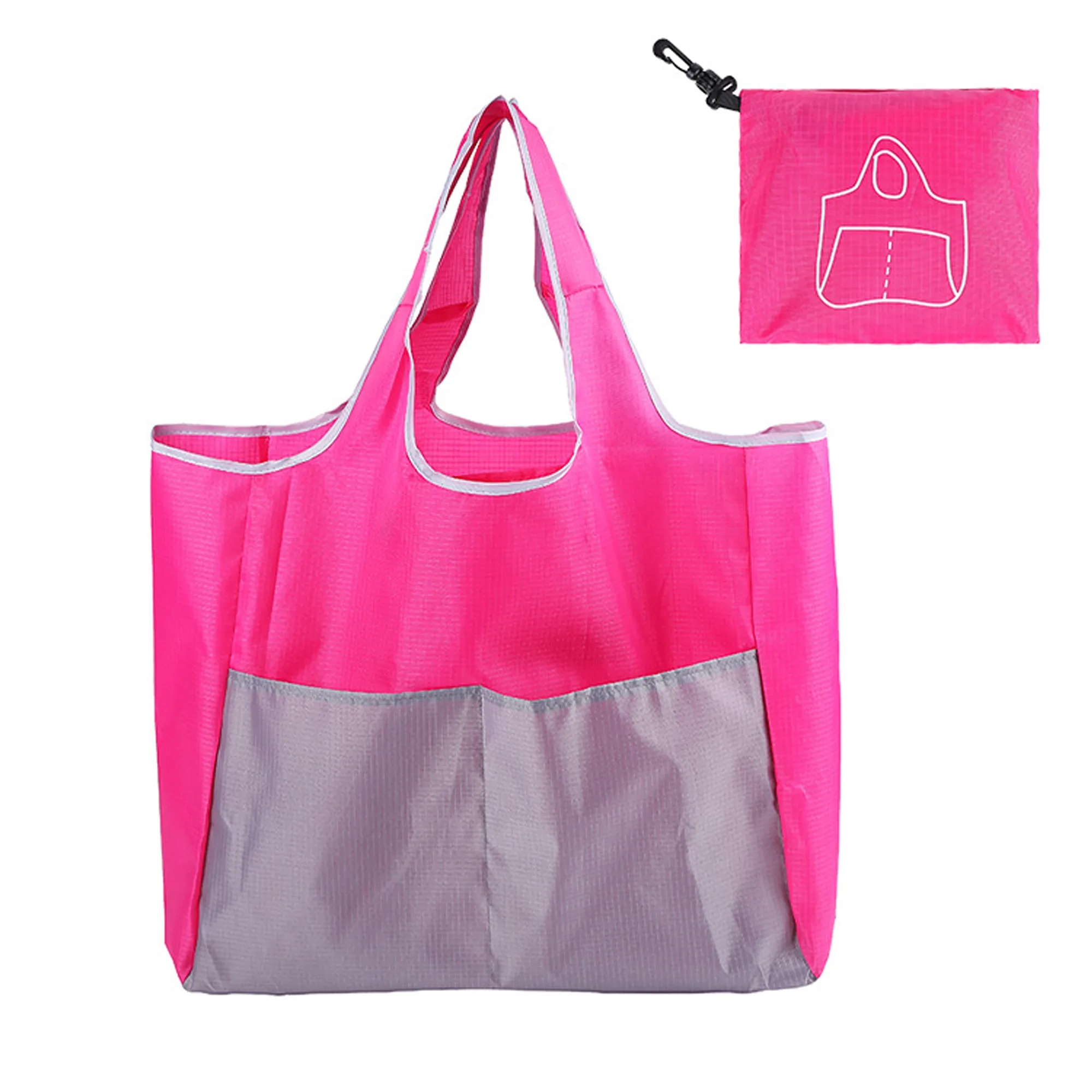 Portable Foldable Shopping Bag, custom tote bag with logo imprint 7