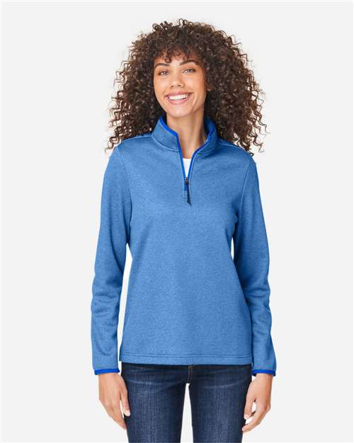 Women's Venture Heathered Stripe Quarter-Zip Pullover - CE73W 39