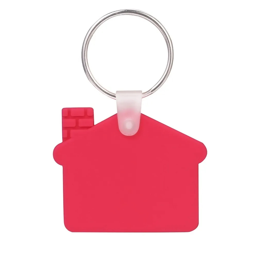 Custom House Shaped Silicone Keychain 4