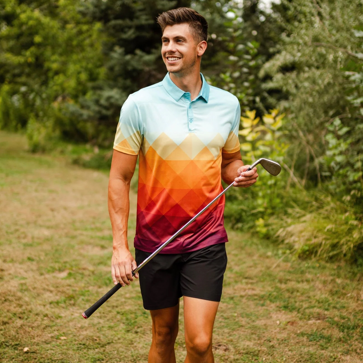 YATTA Golf® Abstract Men's Polo Shirt, Srixon® Golf Balls & Pitchfix® Icon Divot Tool Gift Set 10