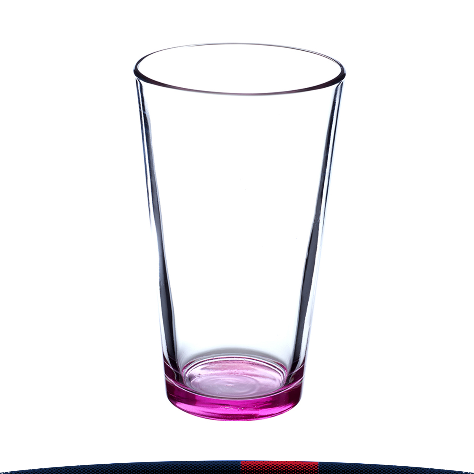 16 oz. Colored Bottom Water Glasses 3
