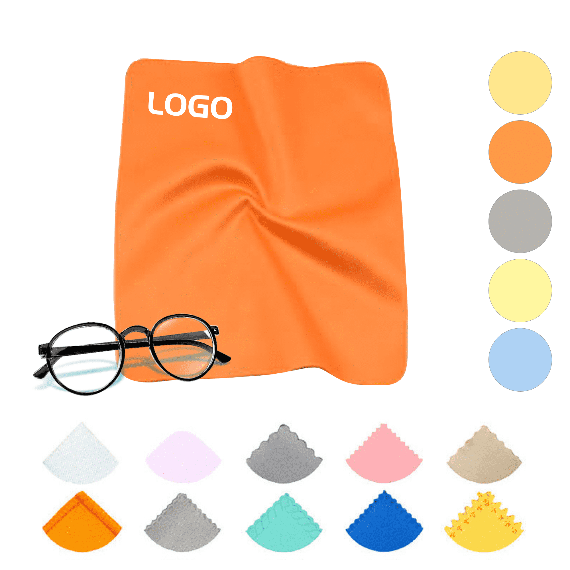 100% polyester Microfiber Cleaning Eyeglasses Cloth 6