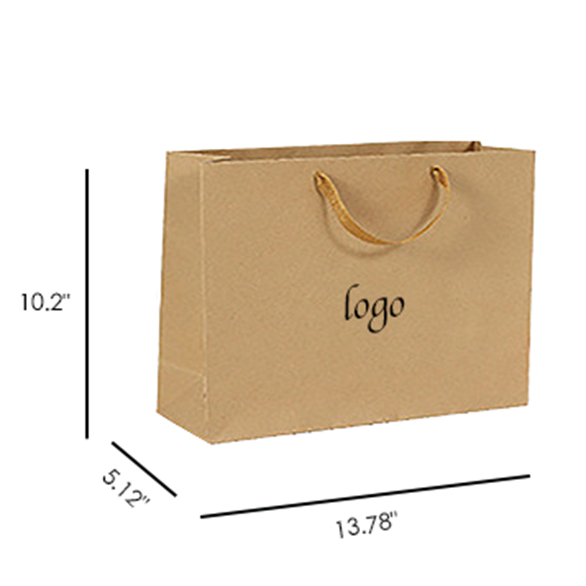 MOQ100 Kraft Paper Gift Bag 3