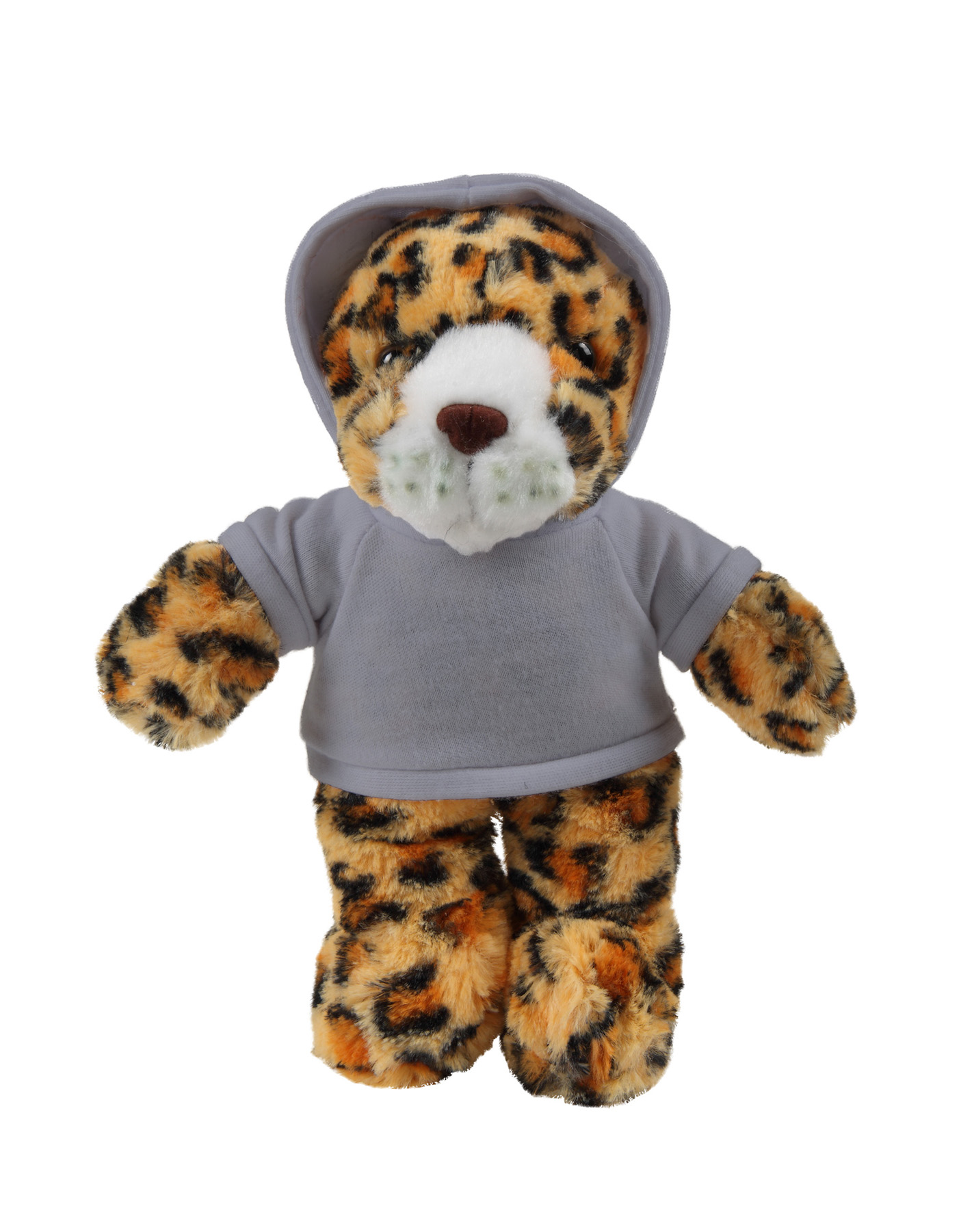 soft plush Leopard with hoodie 3