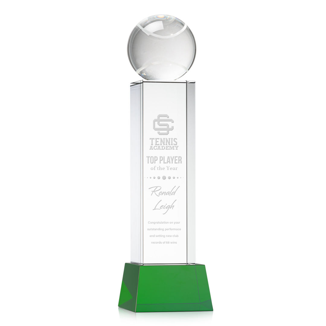 Tennis Ball Award on Belcroft Base - Green 4
