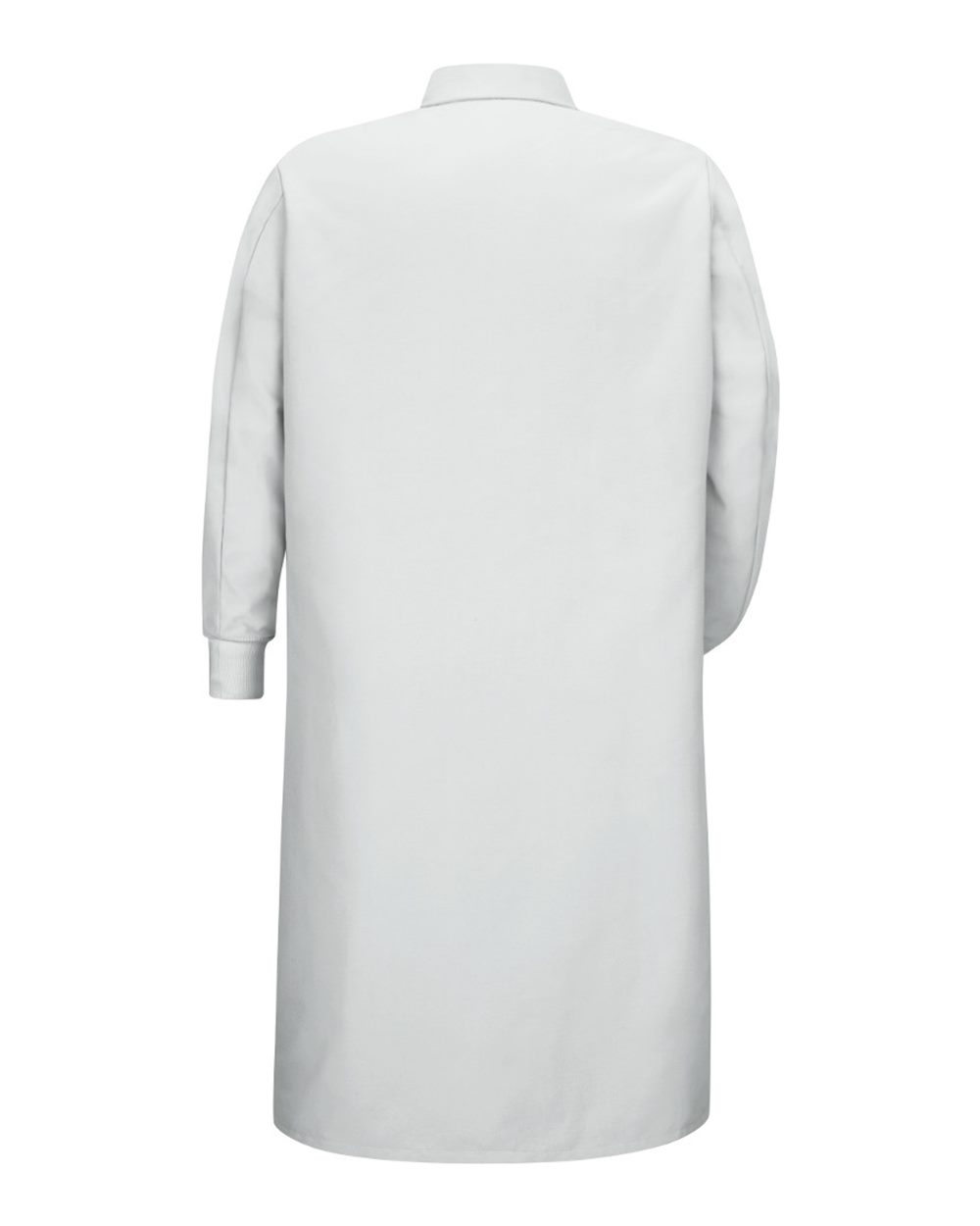 Unisex Gripper-Front Pocketless Butcher Coat With Knit Cuffs - KS60 11