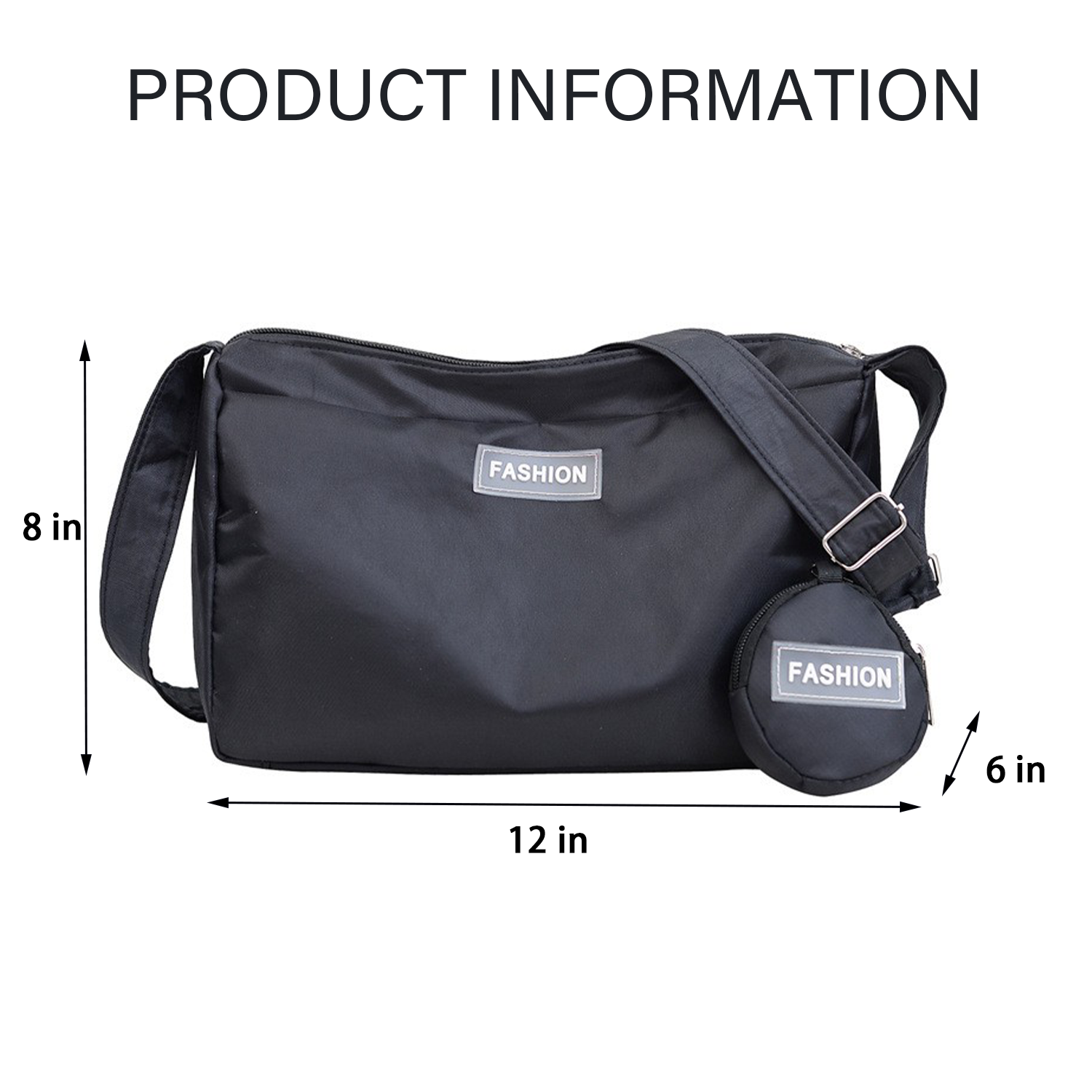 Nylon Crossbody One Shoulder Dumpling Bag 2