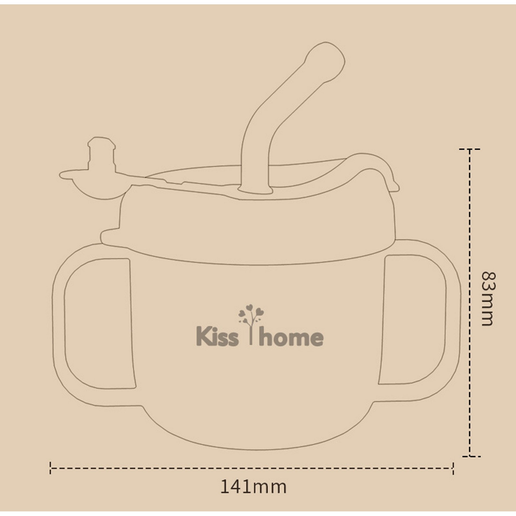 10Oz Multifunctional Milk Cup For Growing Baby 3