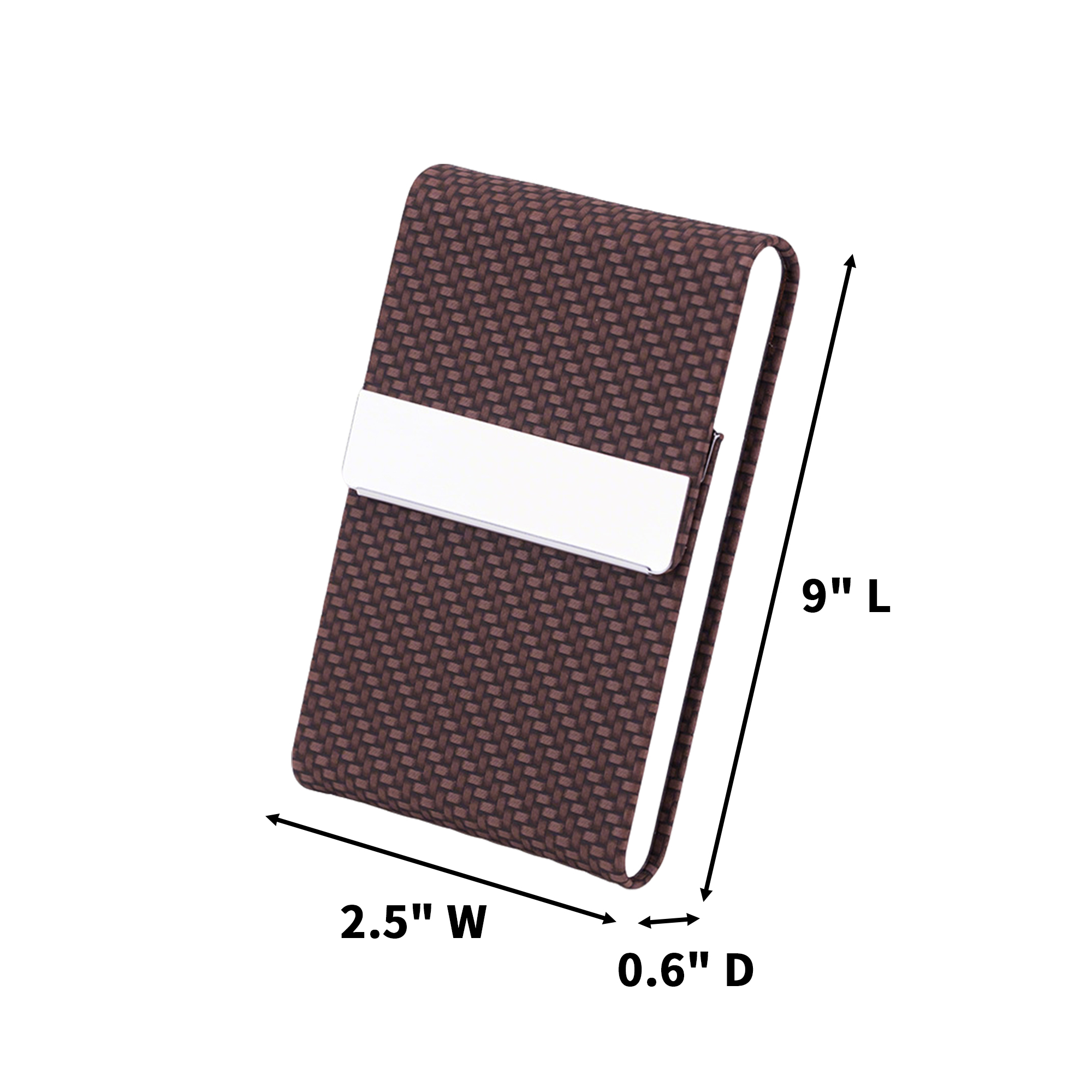 Polyurethane Leather Magnetic Business Card Holder Pocket Size 5