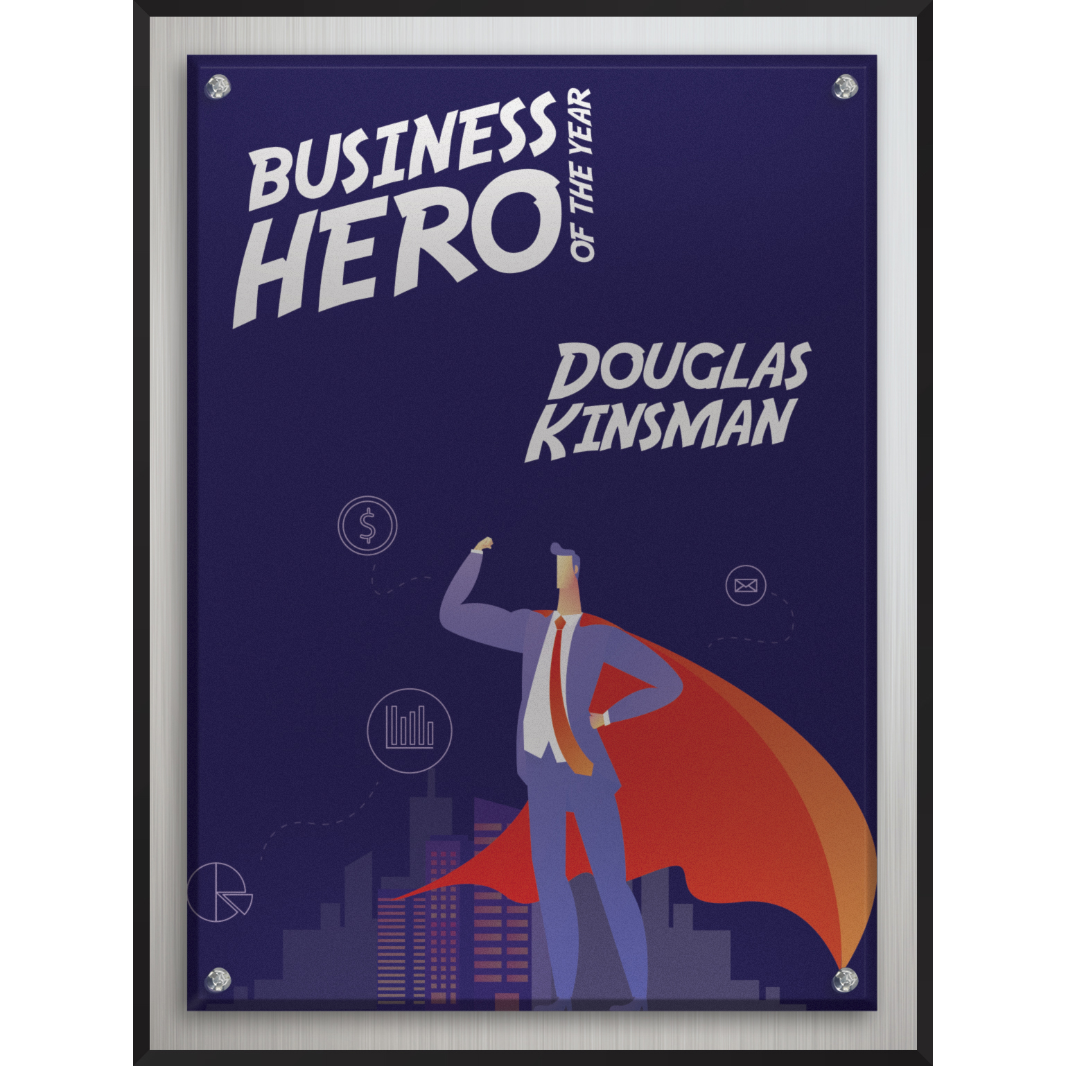 Large Econo Plaque (9"x 12"x 3/4") (PhotoImage)