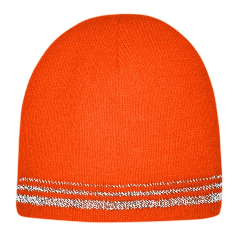 CornerStone Lined Enhanced Visibility With Reflective Stripes Beanie 2