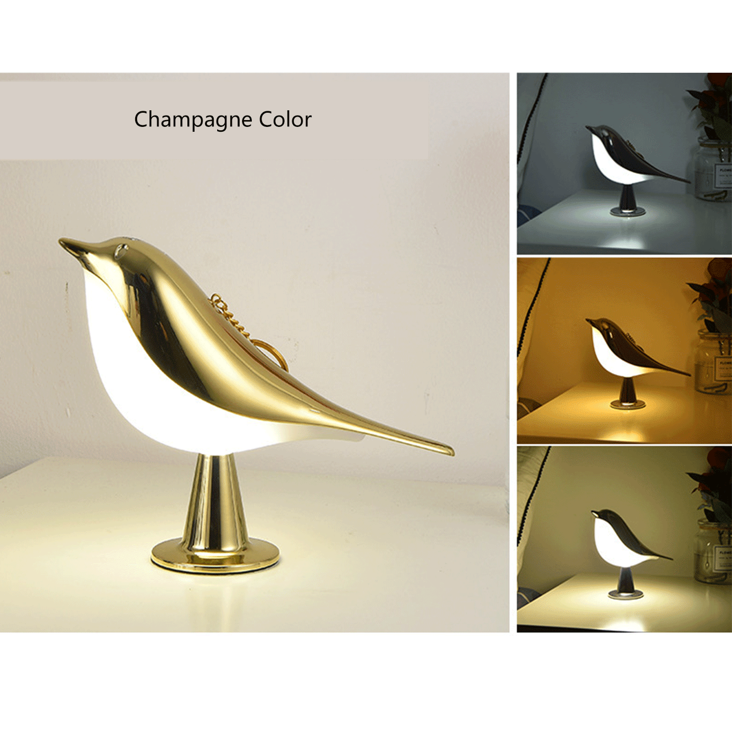 bedrooms decoration baby room adjustable Bird Touch Light 12
