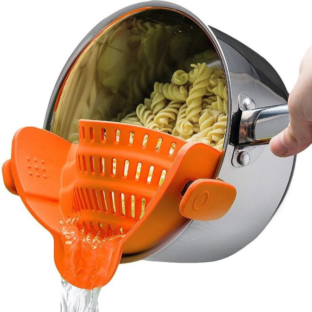 adjustable Silicone Clip On Strainer 9